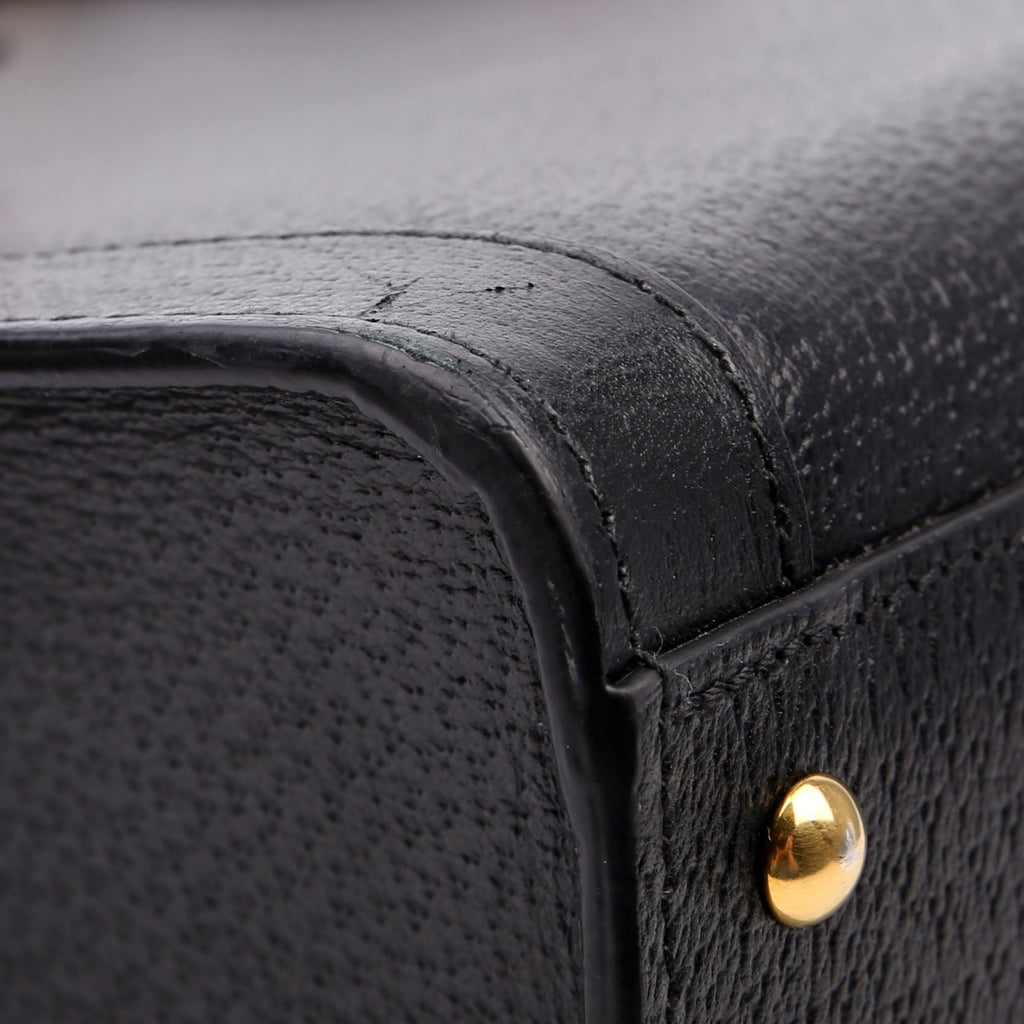 678842 Diana Tote Leather Medium Black