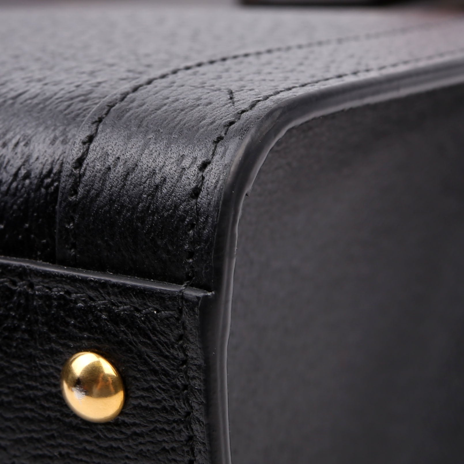678842 Diana Tote Leather Medium Black