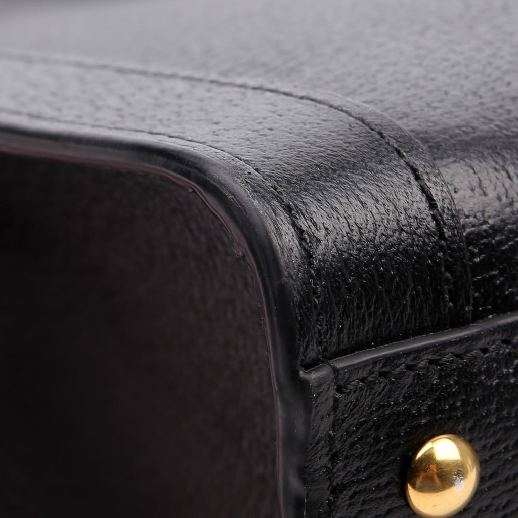 678842 Diana Tote Leather Medium Black