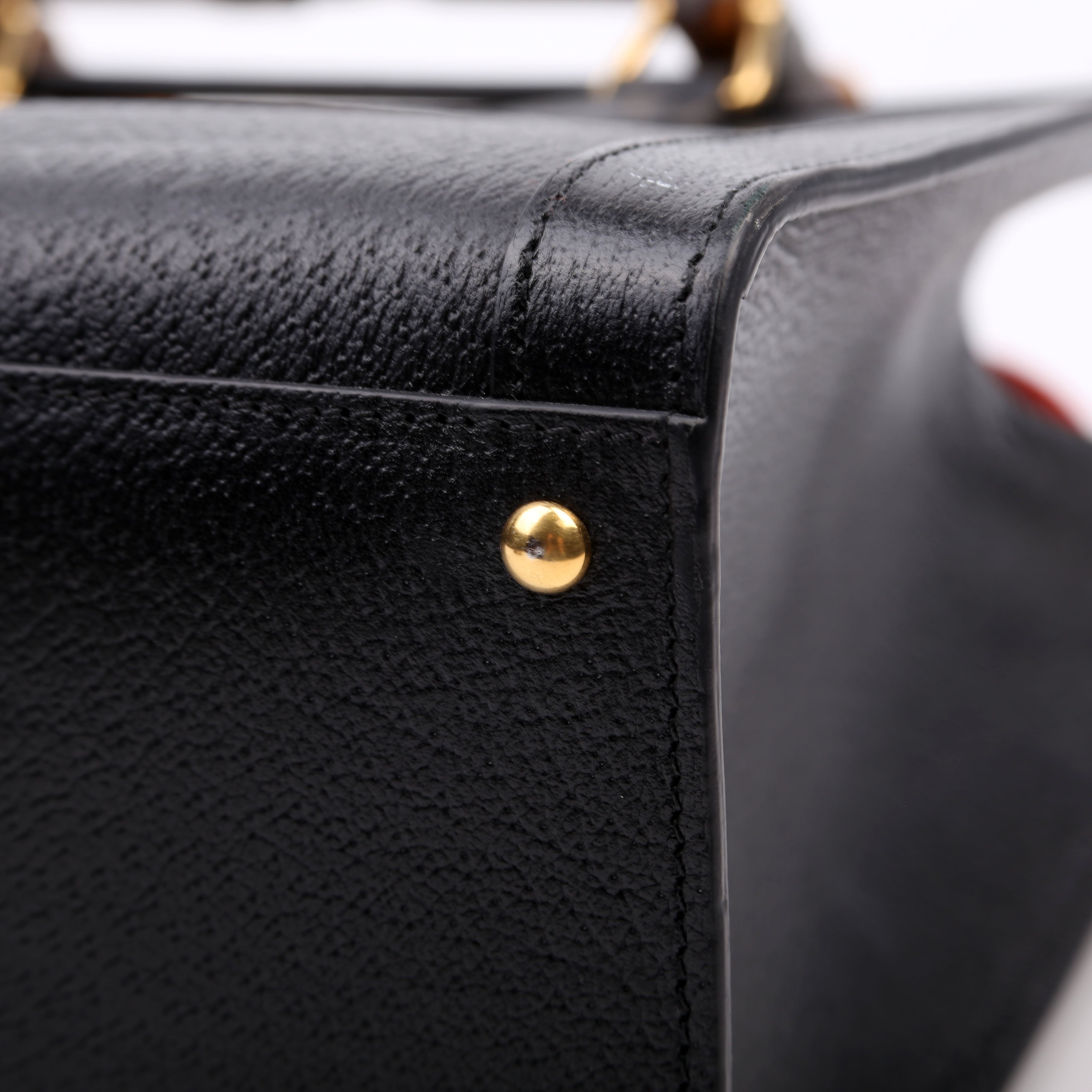 678842 Diana Tote Leather Medium Black