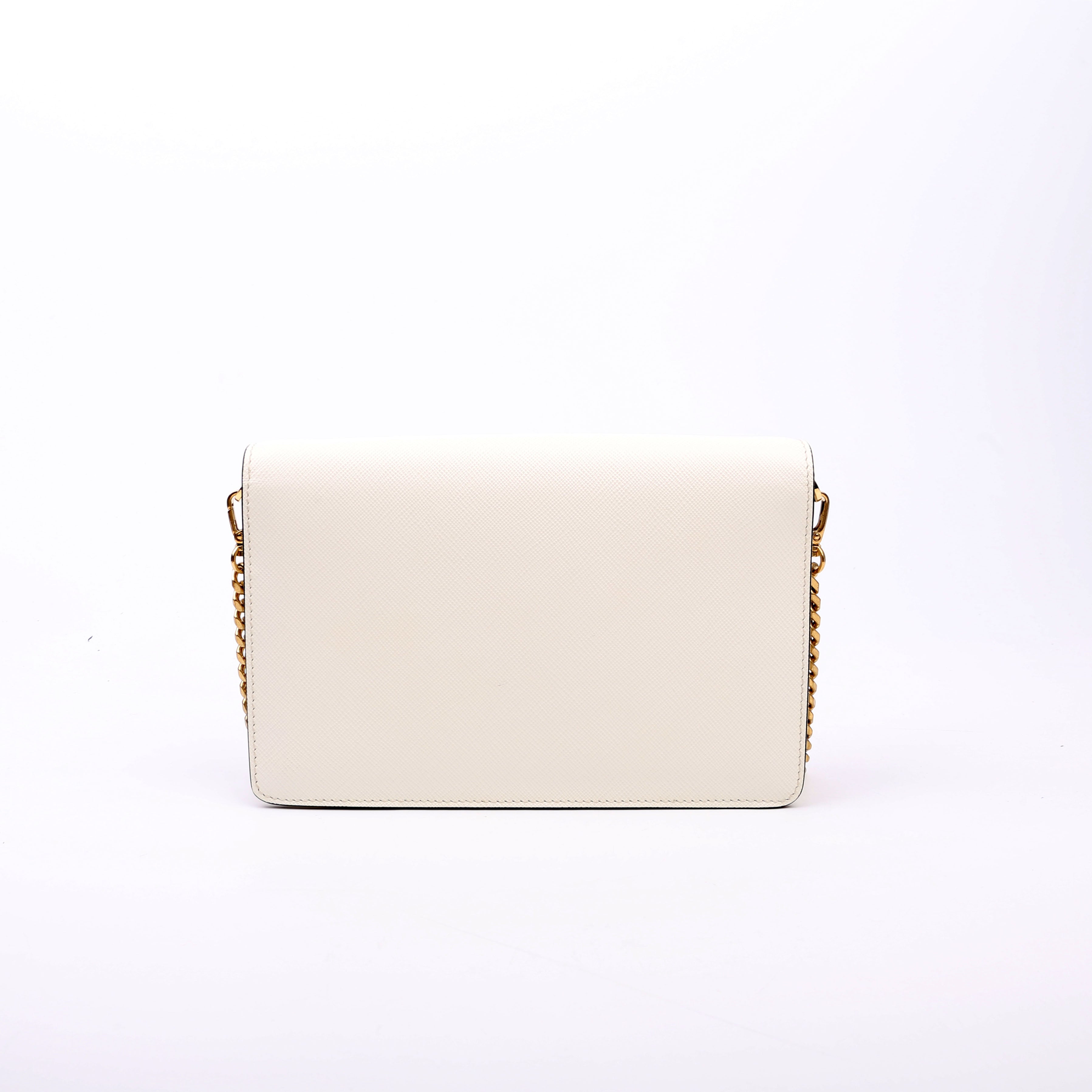 Triangle Envelope Saffiano White
