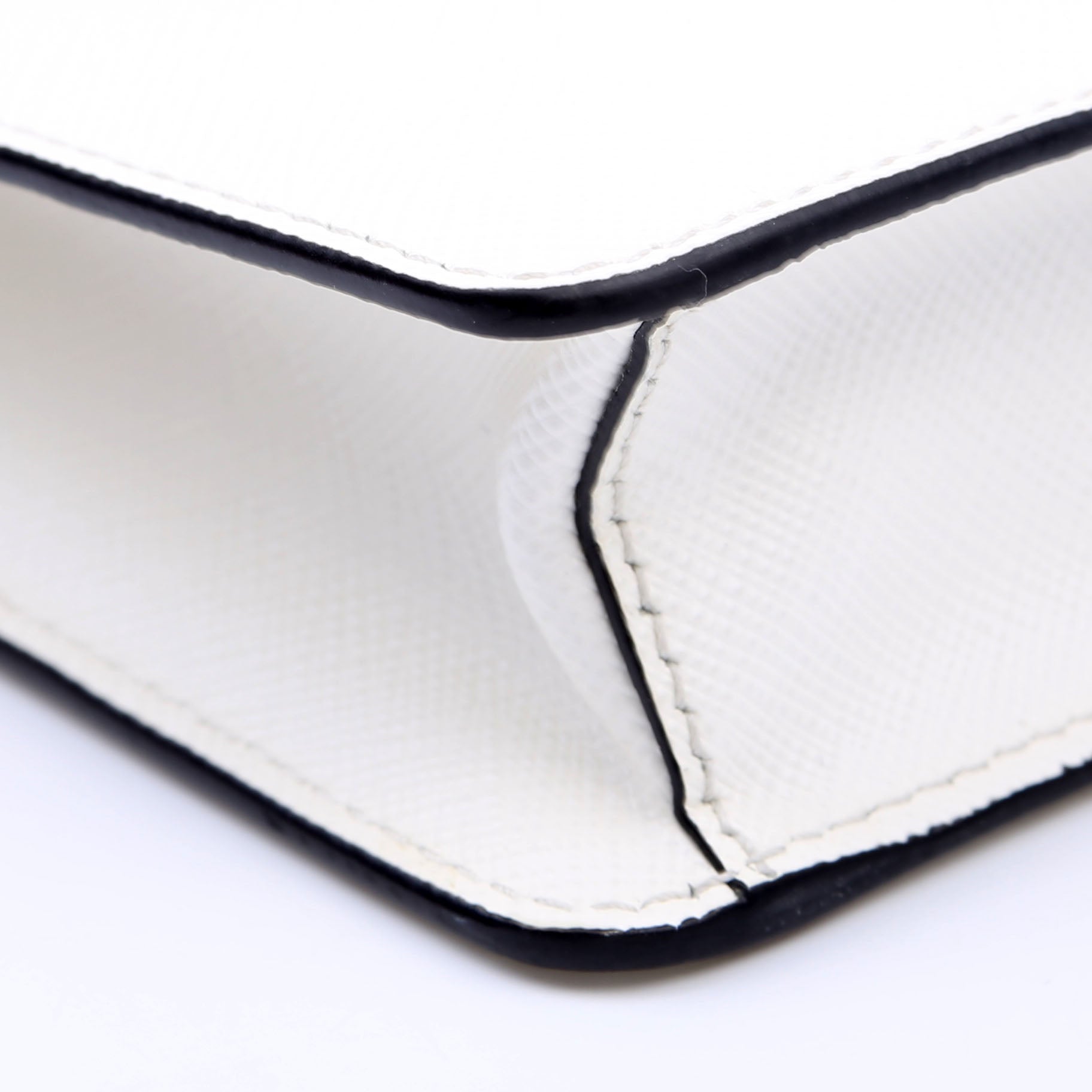 Triangle Envelope Saffiano White