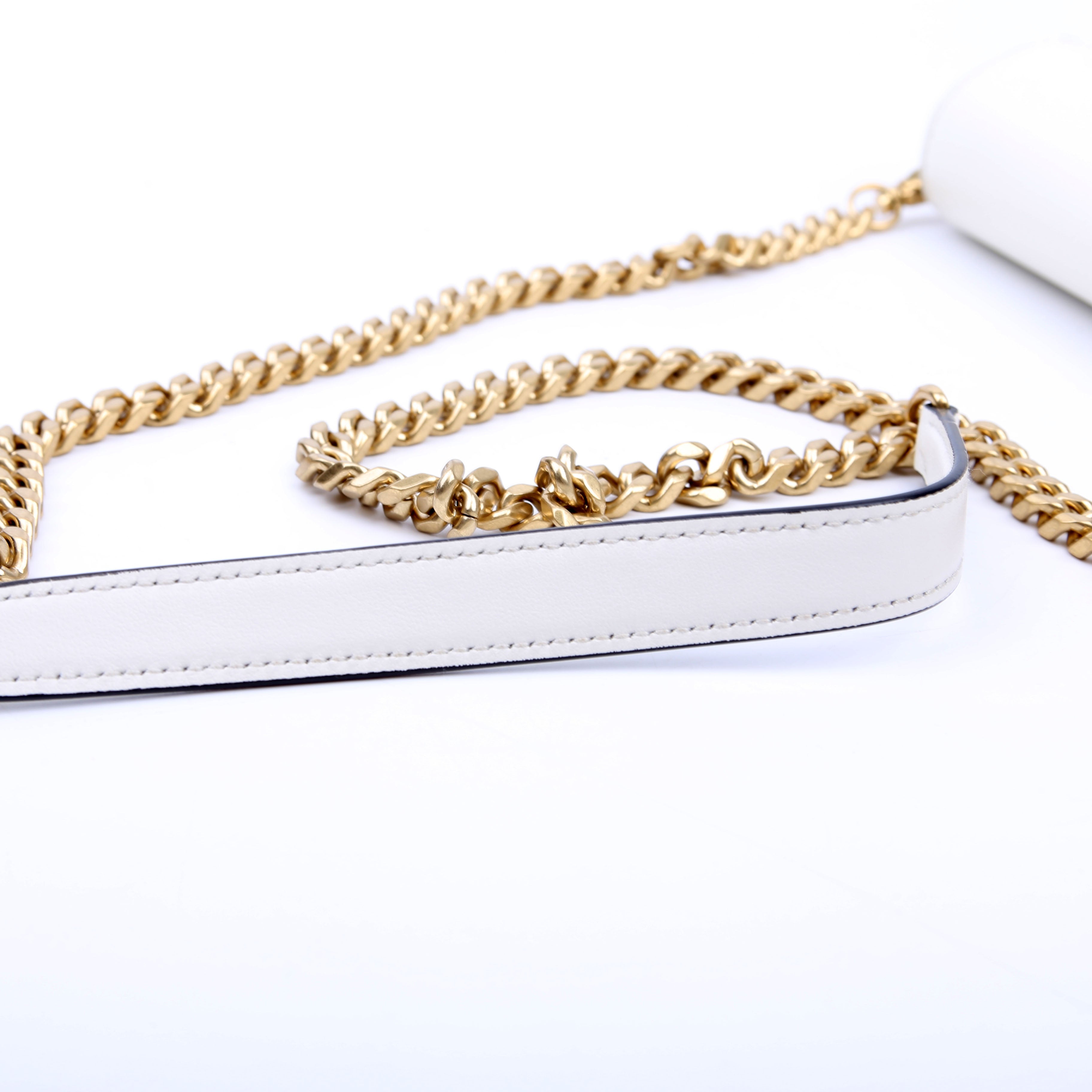 Triangle Envelope Saffiano White