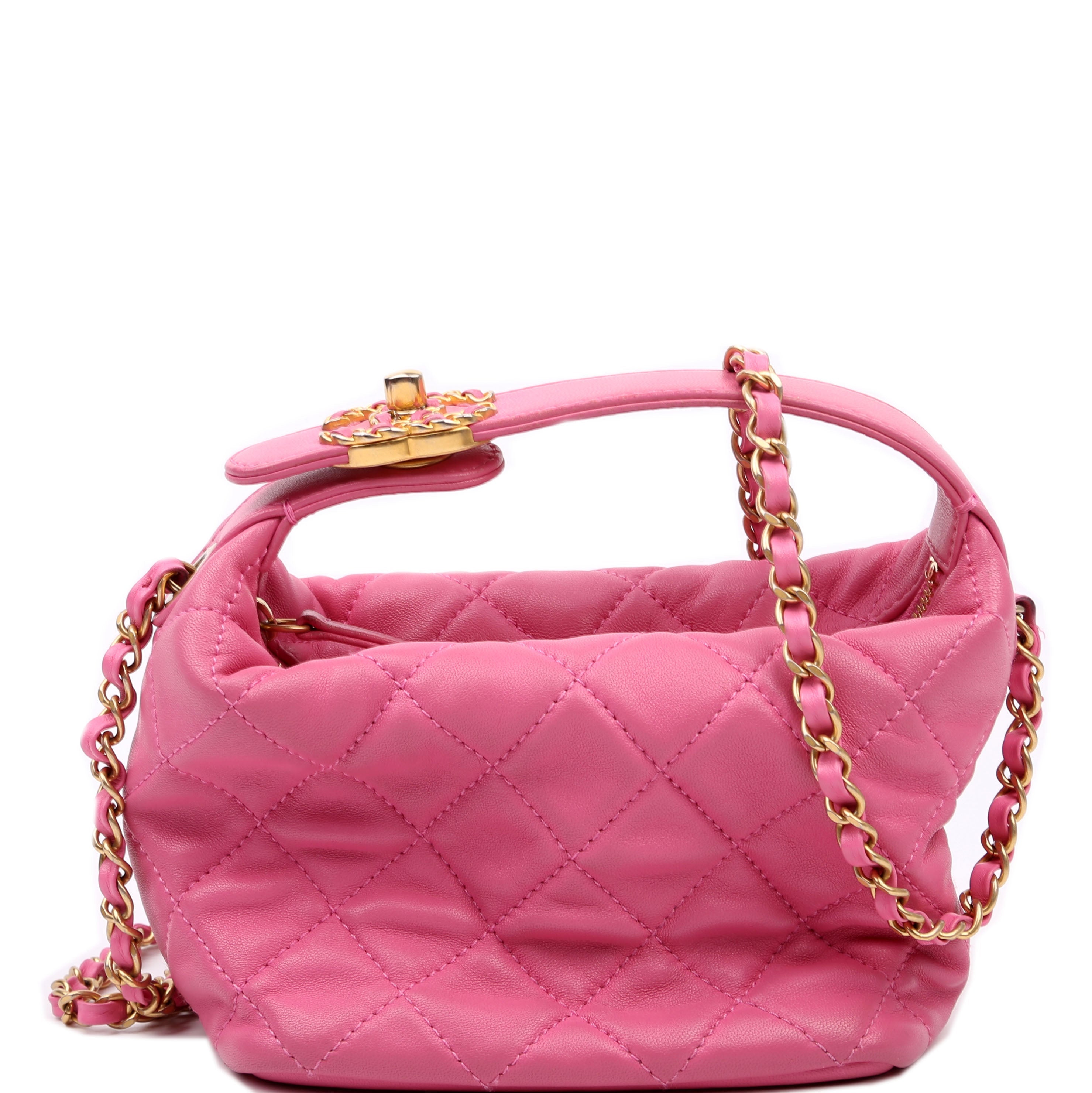 Perfect Meeting Hobo Lambskin 29M Pink