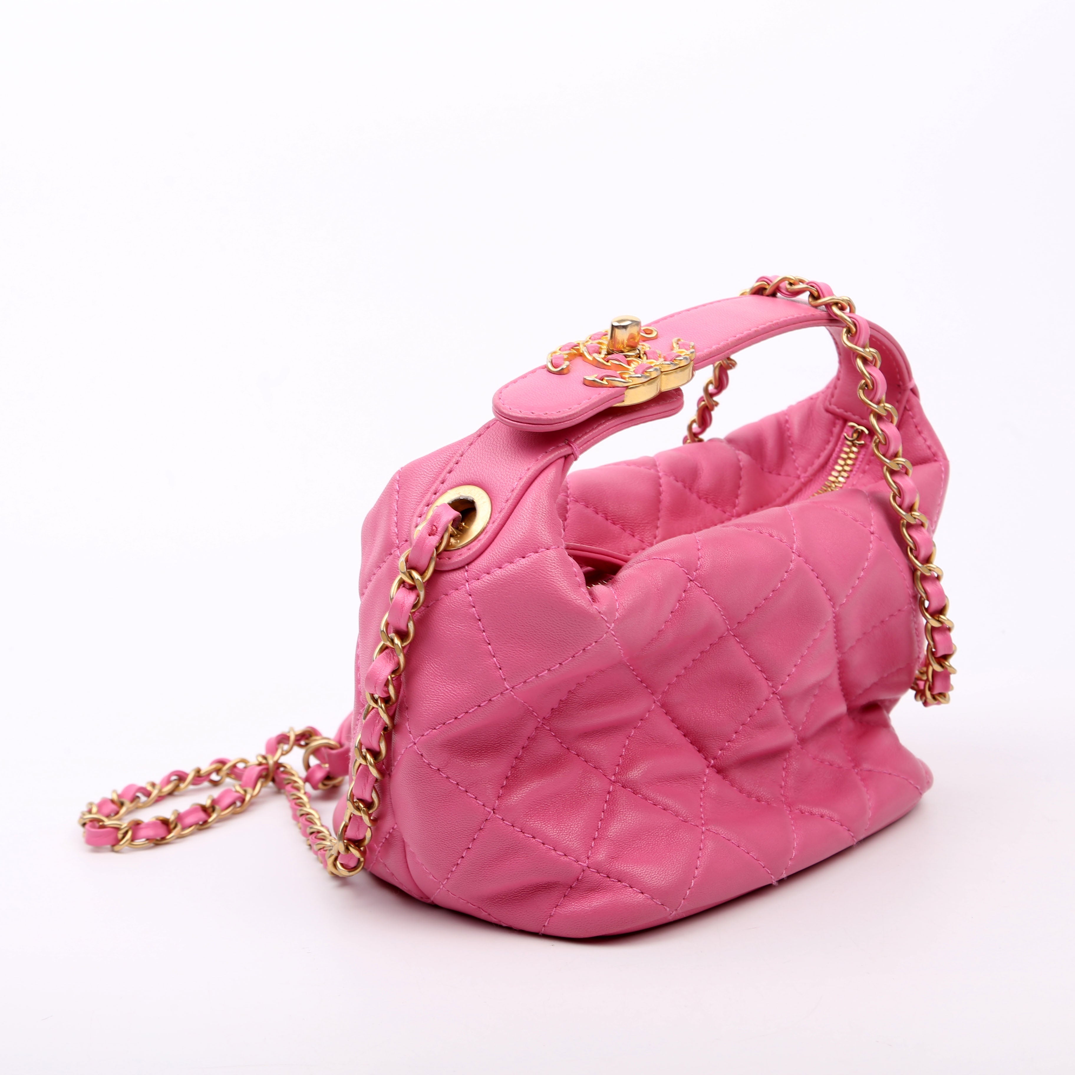 Perfect Meeting Hobo Lambskin 29M Pink