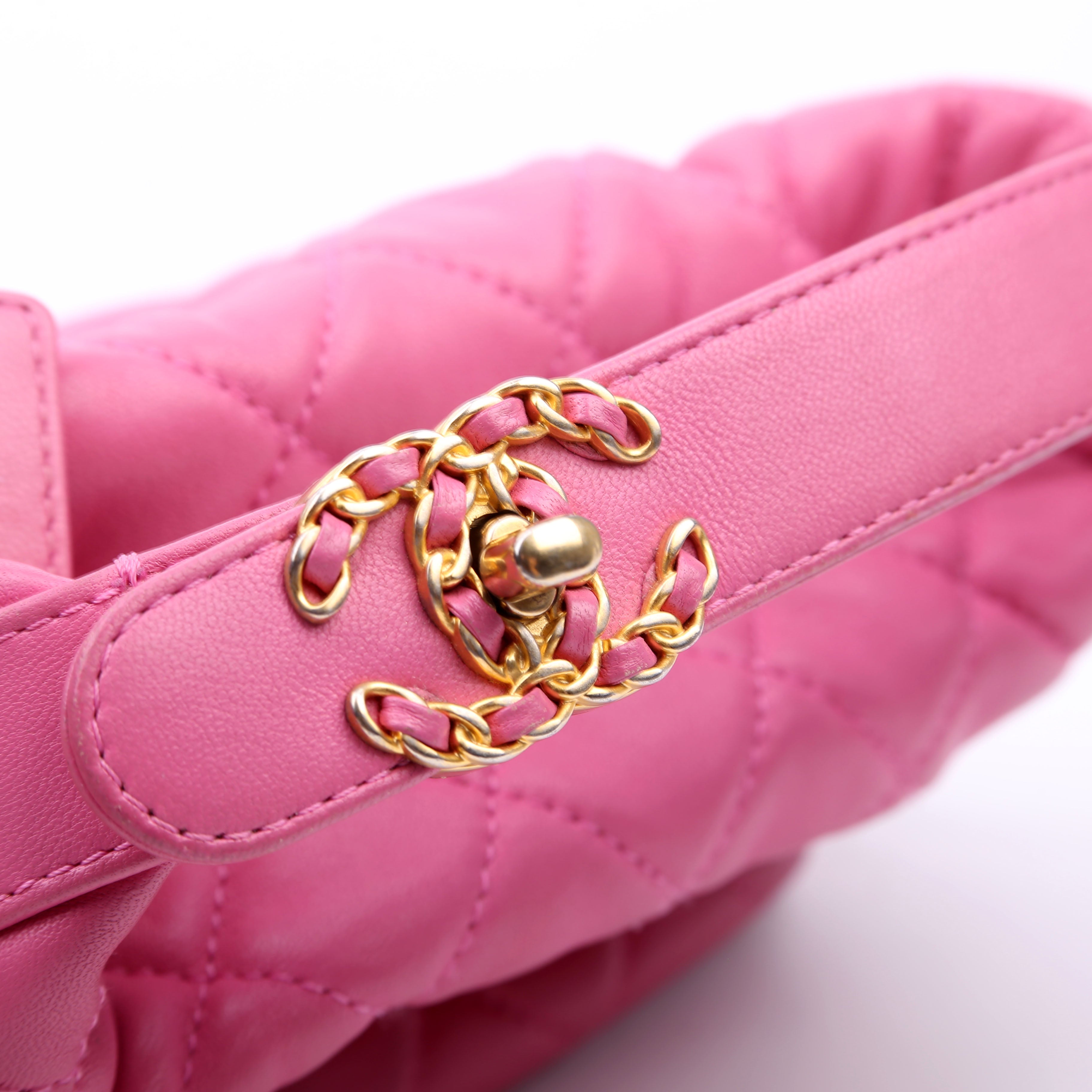 Perfect Meeting Hobo Lambskin 29M Pink