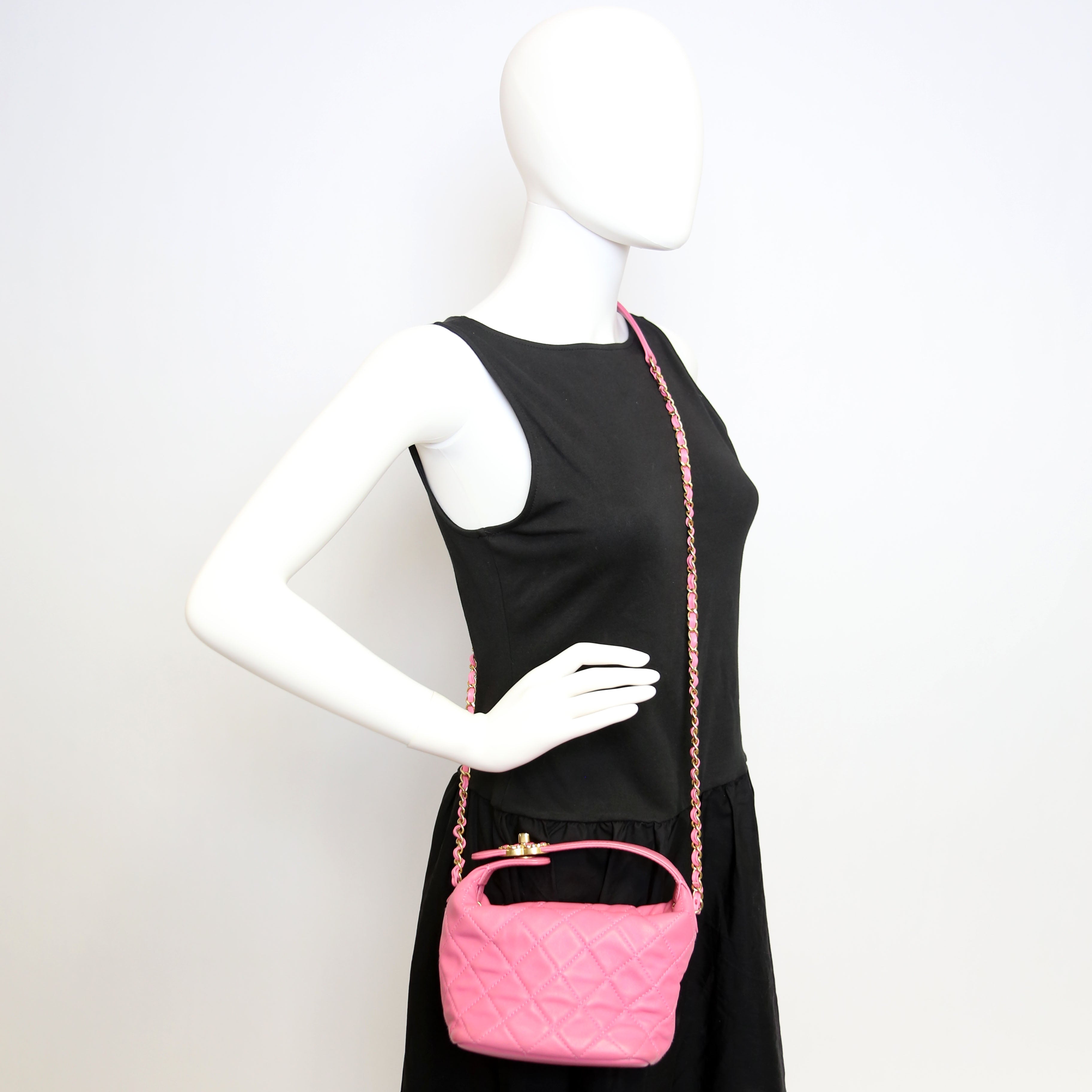 Perfect Meeting Hobo Lambskin 29M Pink