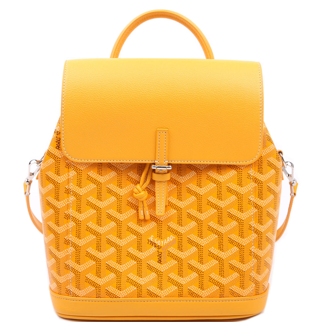 Alpin Mini Backpack Goyardine Canvas Yellow