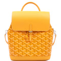 Alpin Mini Backpack Goyardine Canvas Yellow