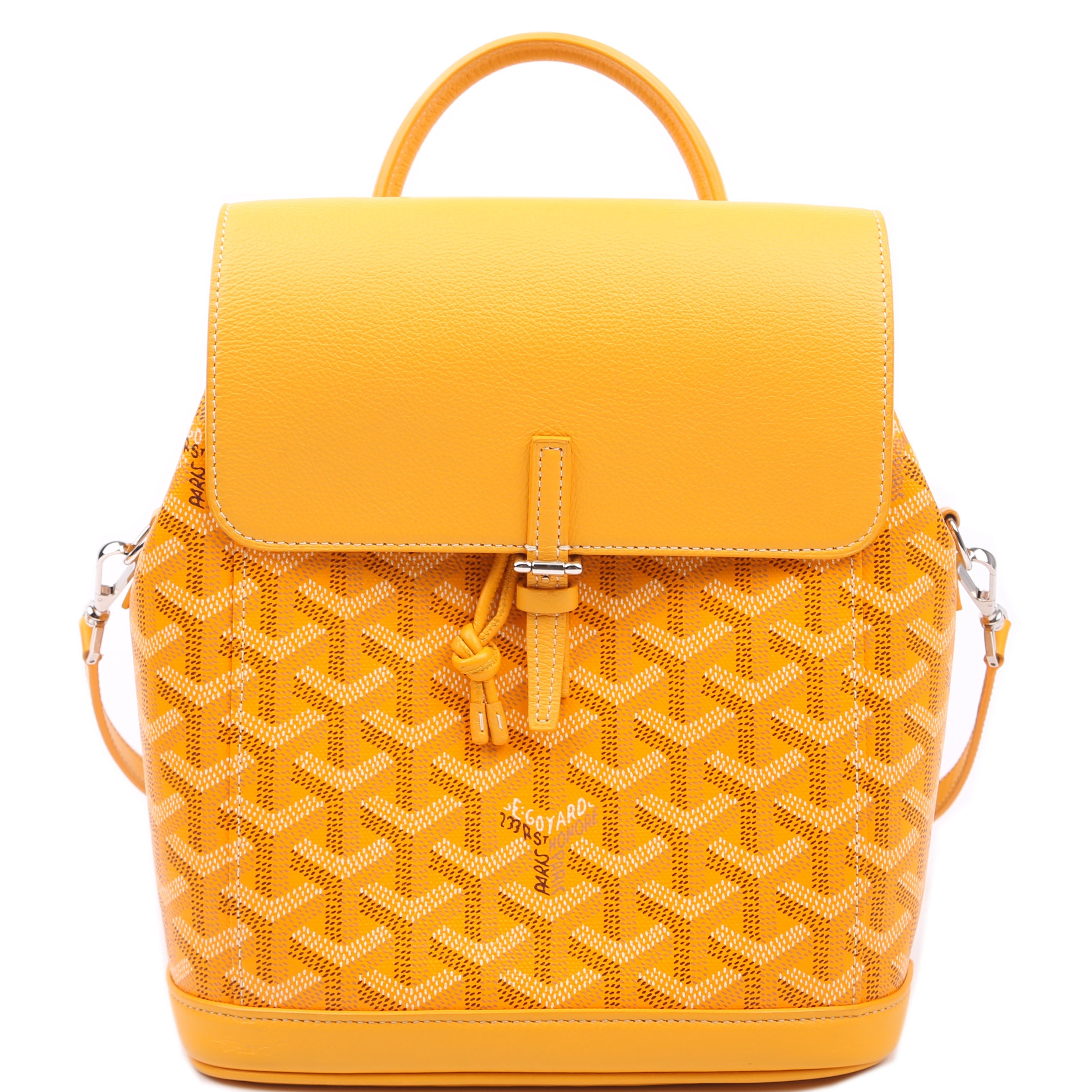 Alpin Mini Backpack Goyardine Canvas Yellow