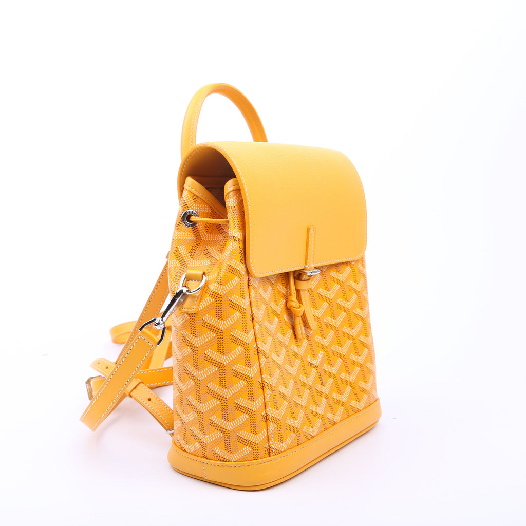 Alpin Mini Backpack Goyardine Canvas Yellow