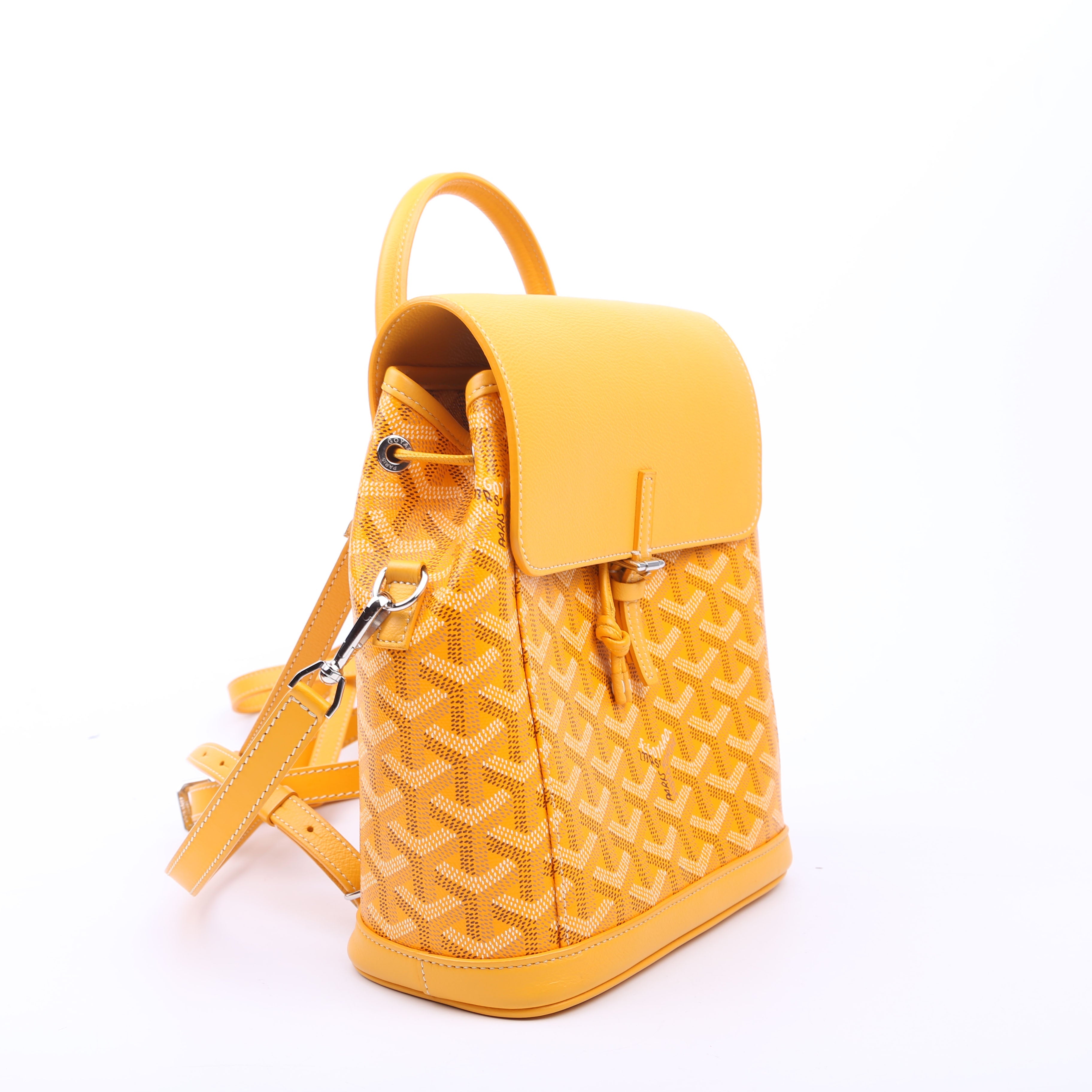 Alpin Mini Backpack Goyardine Canvas Yellow