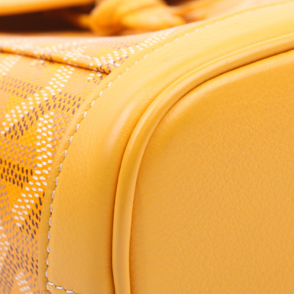 Alpin Mini Backpack Goyardine Canvas Yellow