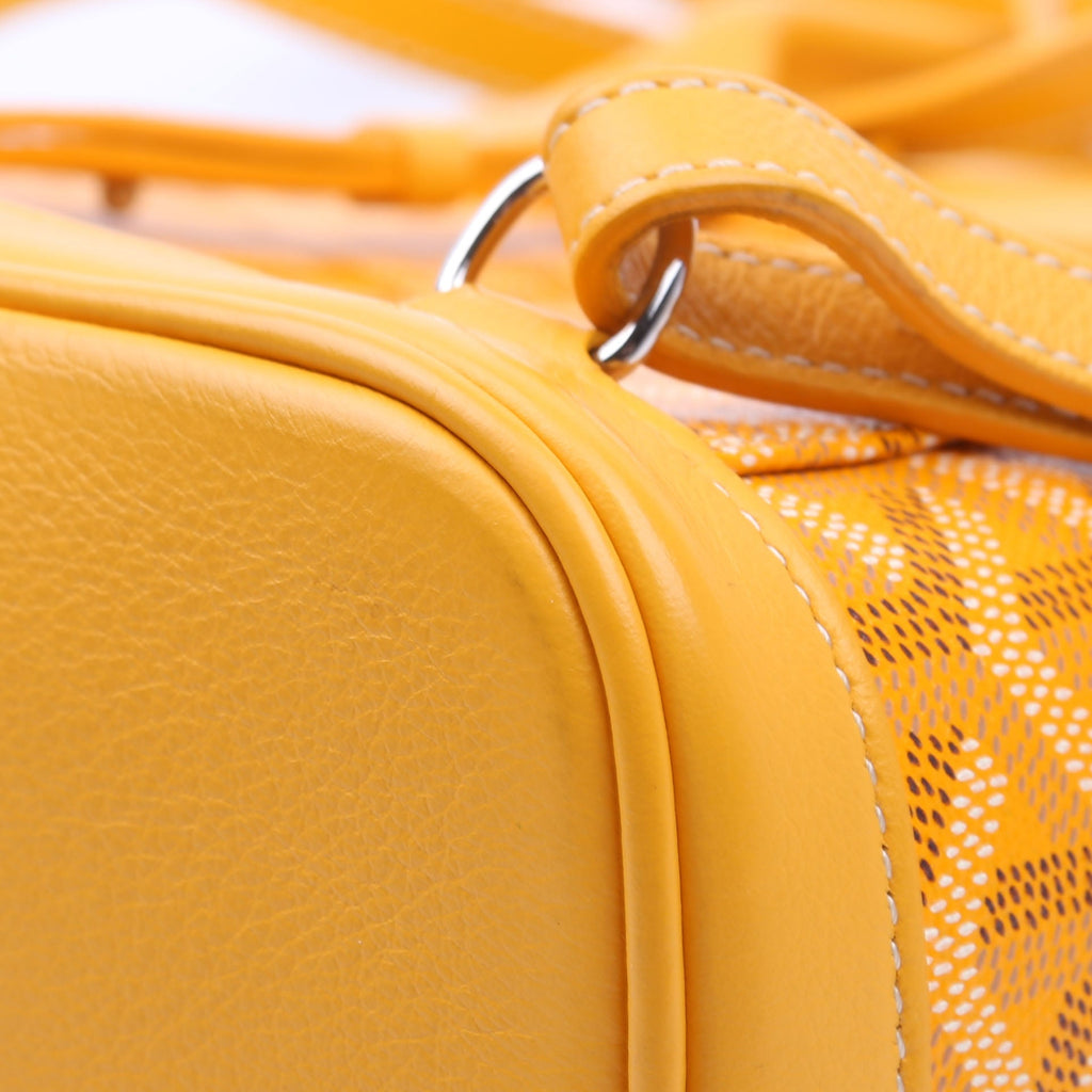 Alpin Mini Backpack Goyardine Canvas Yellow