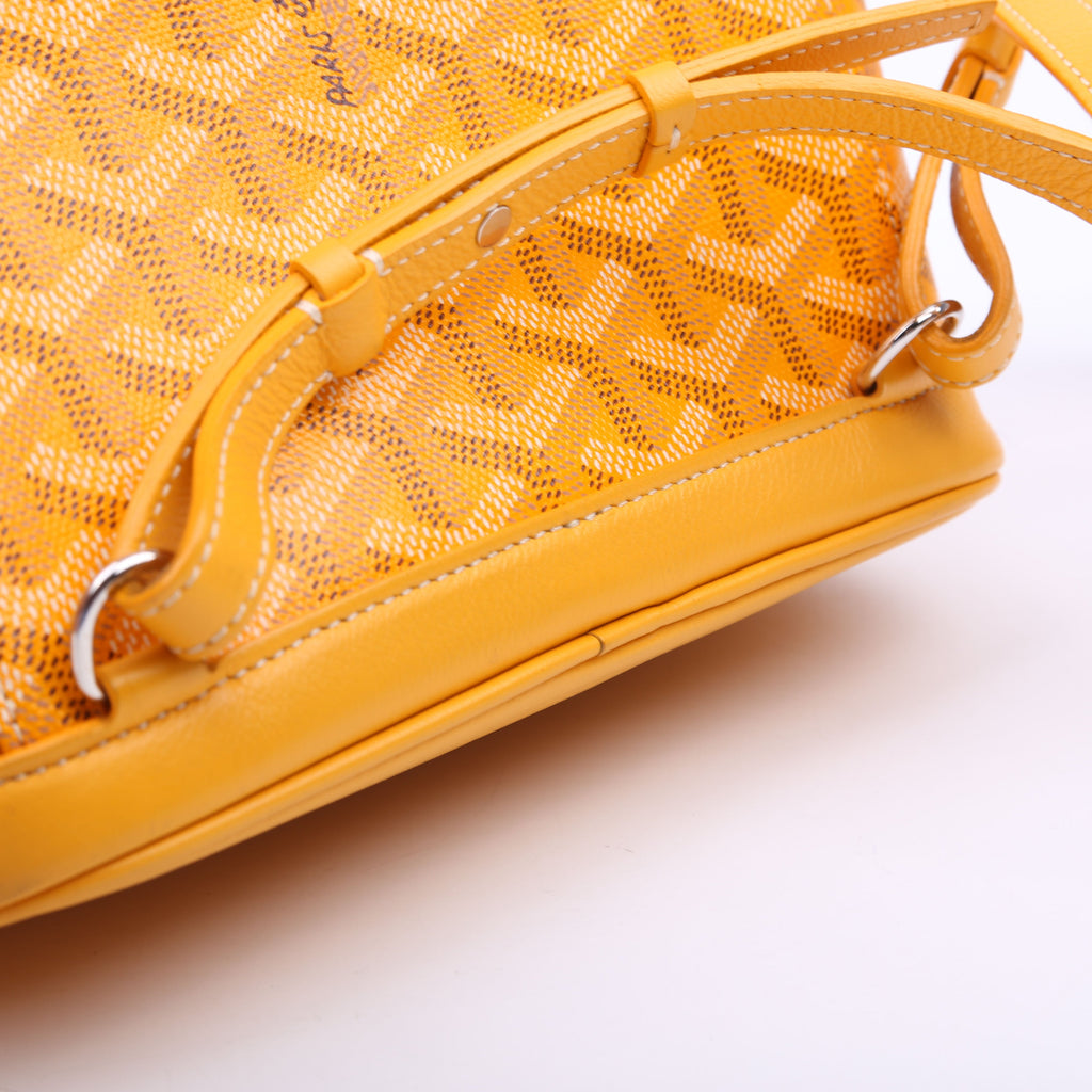 Alpin Mini Backpack Goyardine Canvas Yellow