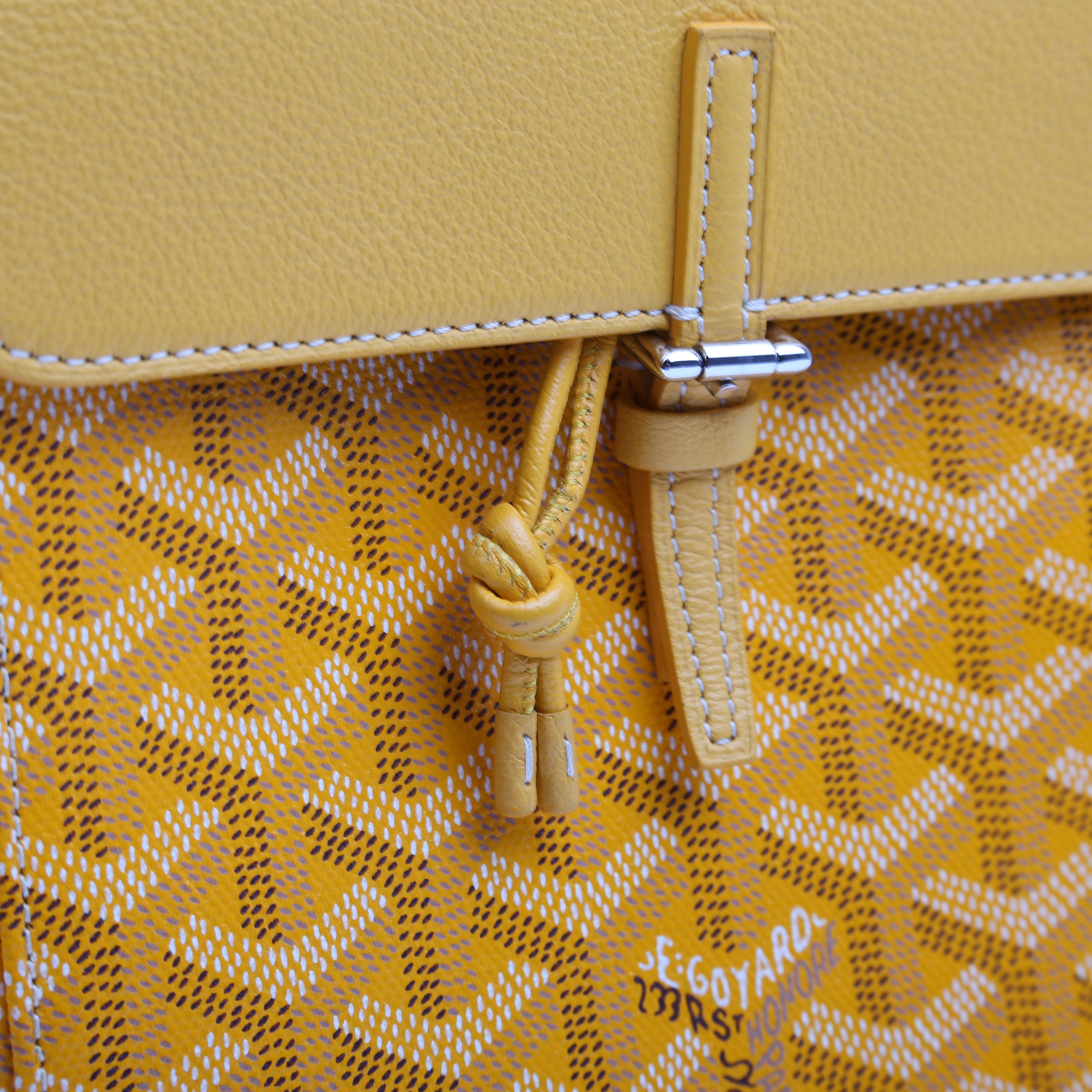 Alpin Mini Backpack Goyardine Canvas Yellow