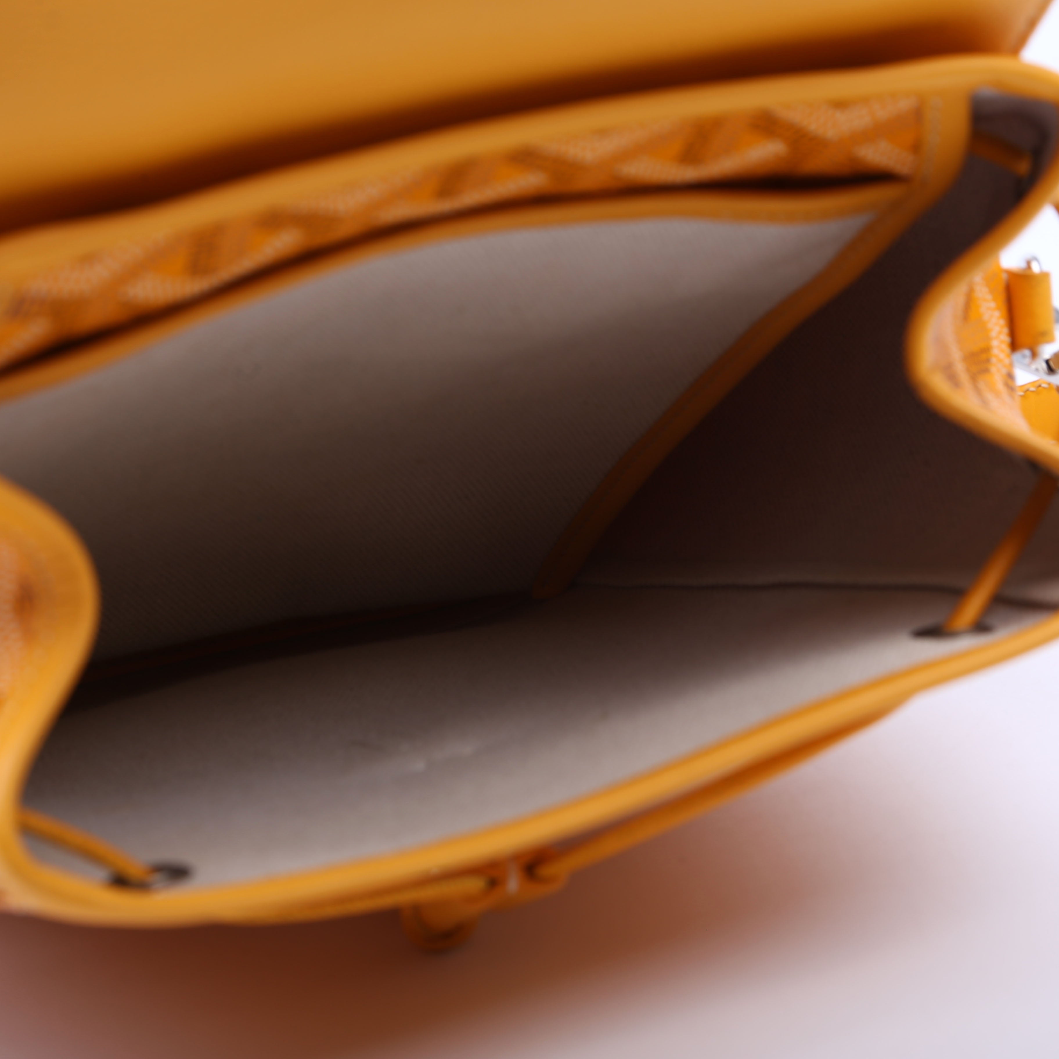 Alpin Mini Backpack Goyardine Canvas Yellow