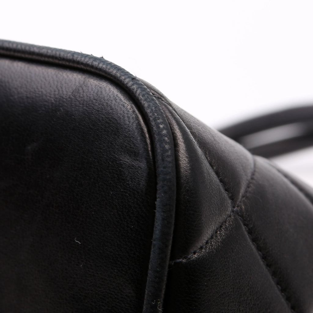 Medallion Tote Lambskin Black