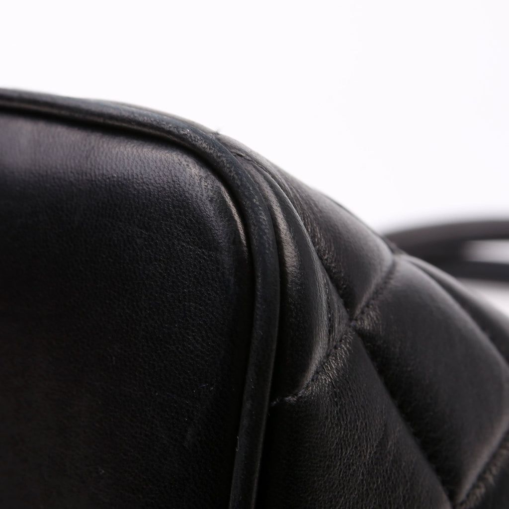 Medallion Tote Lambskin Black