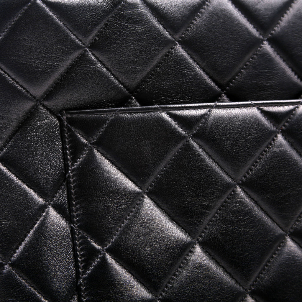 Medallion Tote Lambskin Black