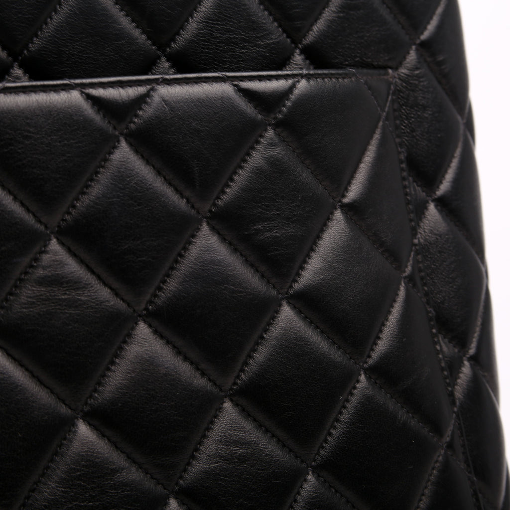 Medallion Tote Lambskin Black