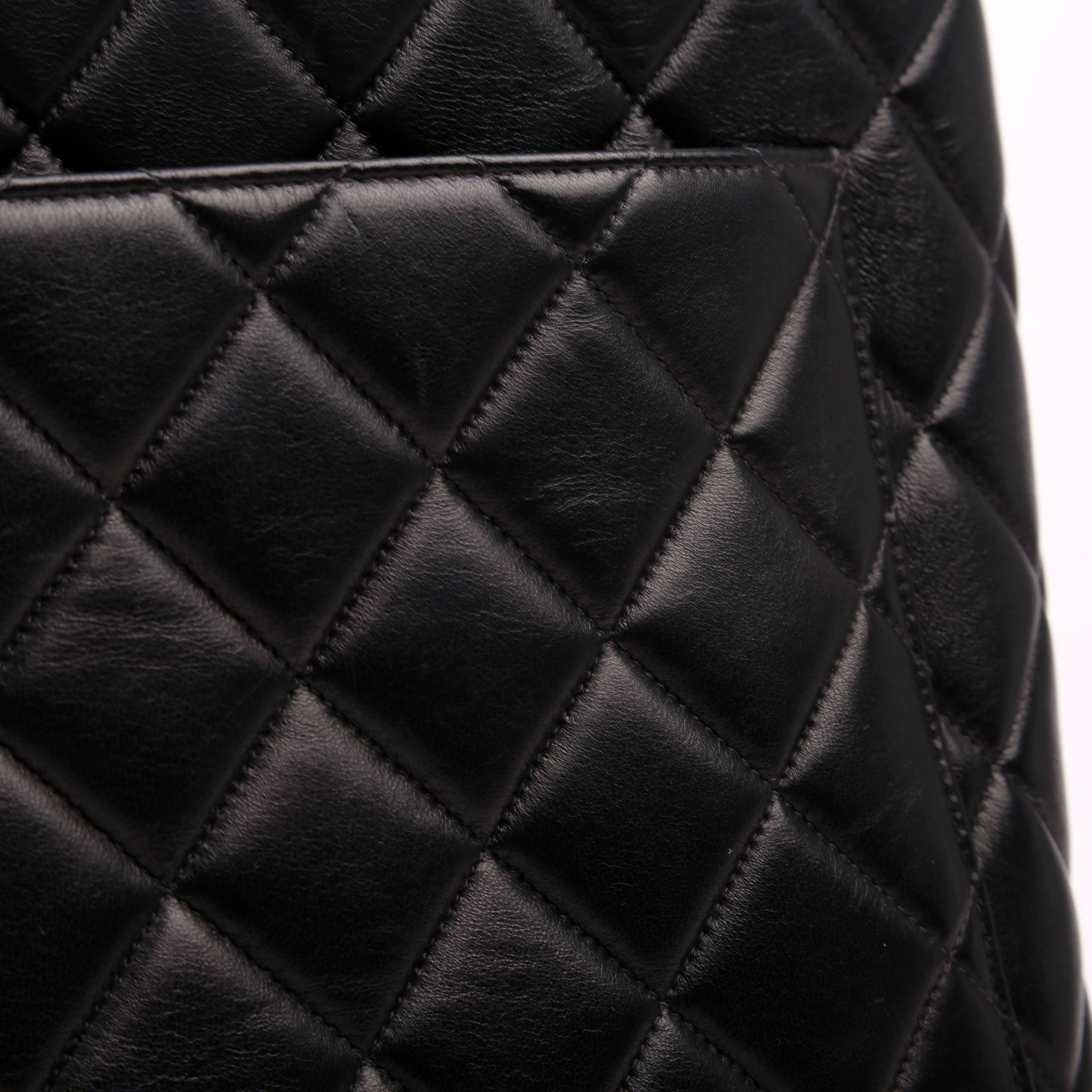 Medallion Tote Lambskin Black