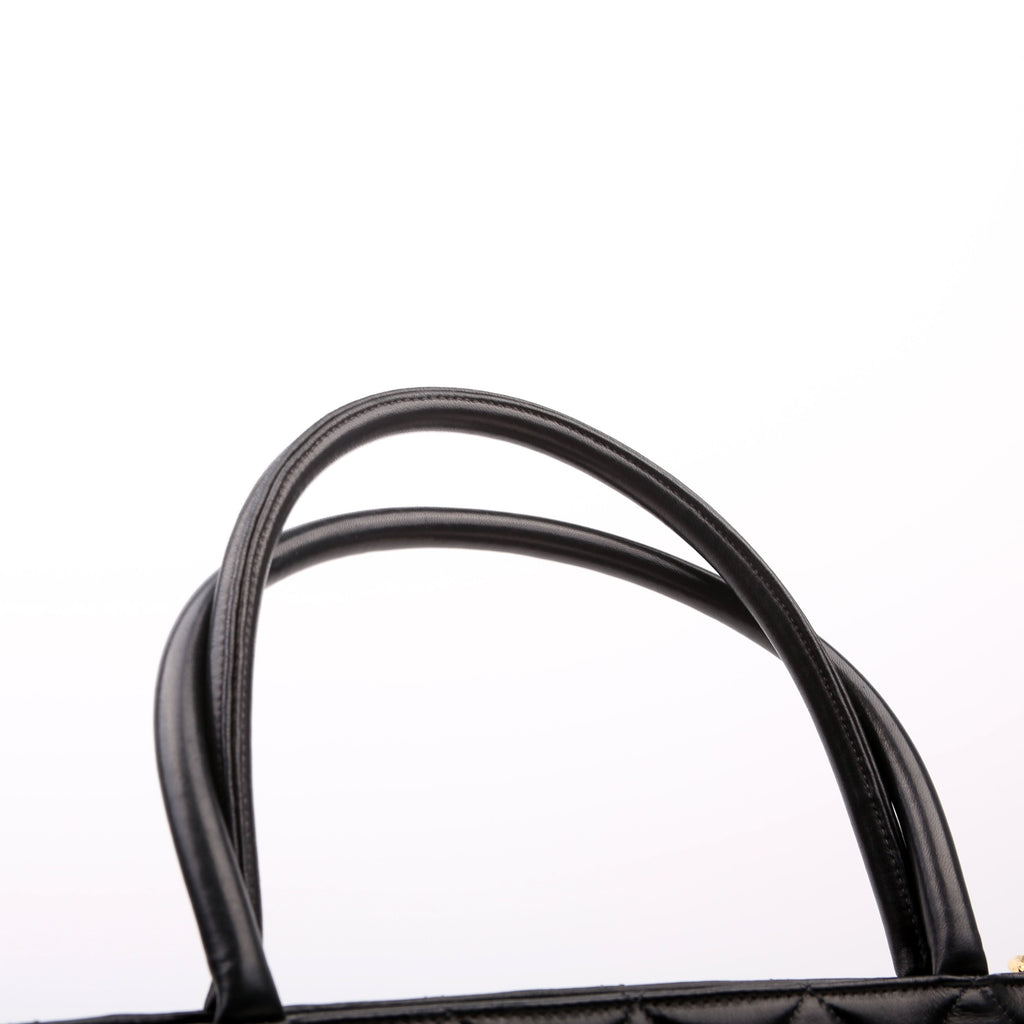 Medallion Tote Lambskin Black