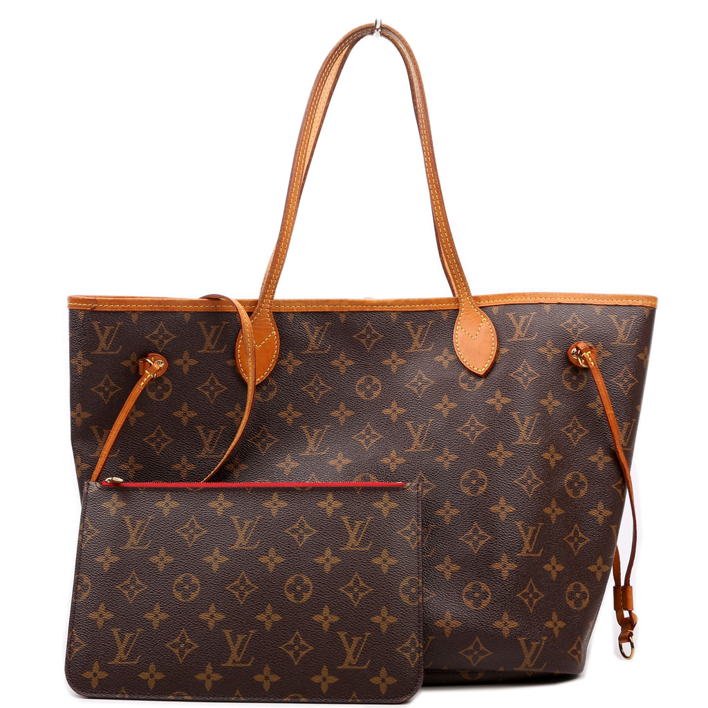 Neverfull With Wallet MM Monogram Red
