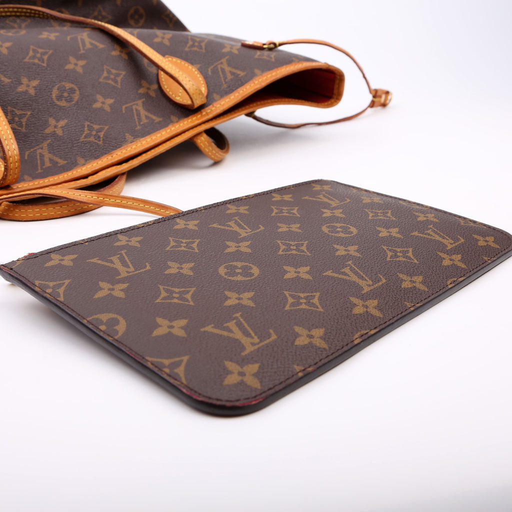 Neverfull With Wallet MM Monogram Red