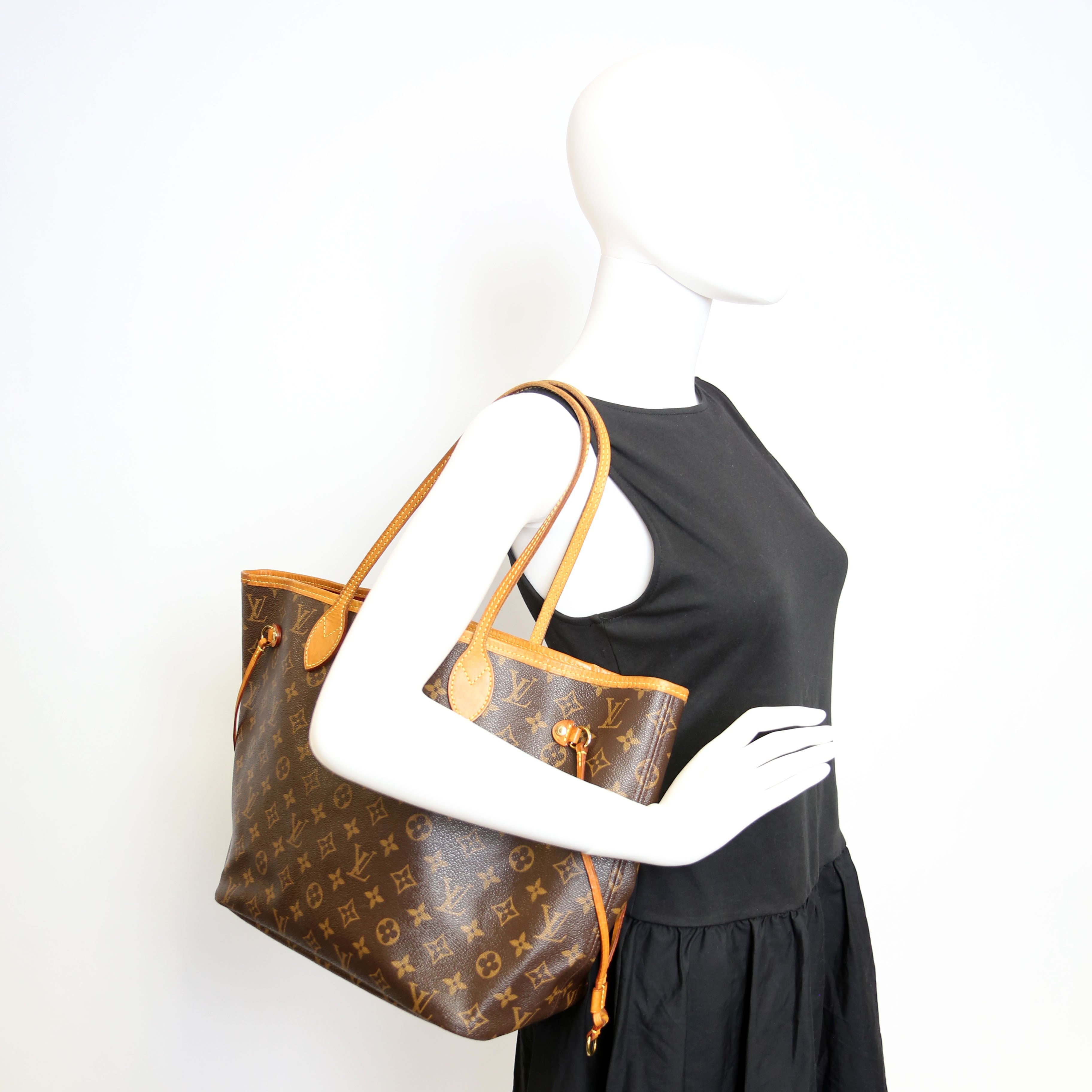 Neverfull With Wallet MM Monogram Red