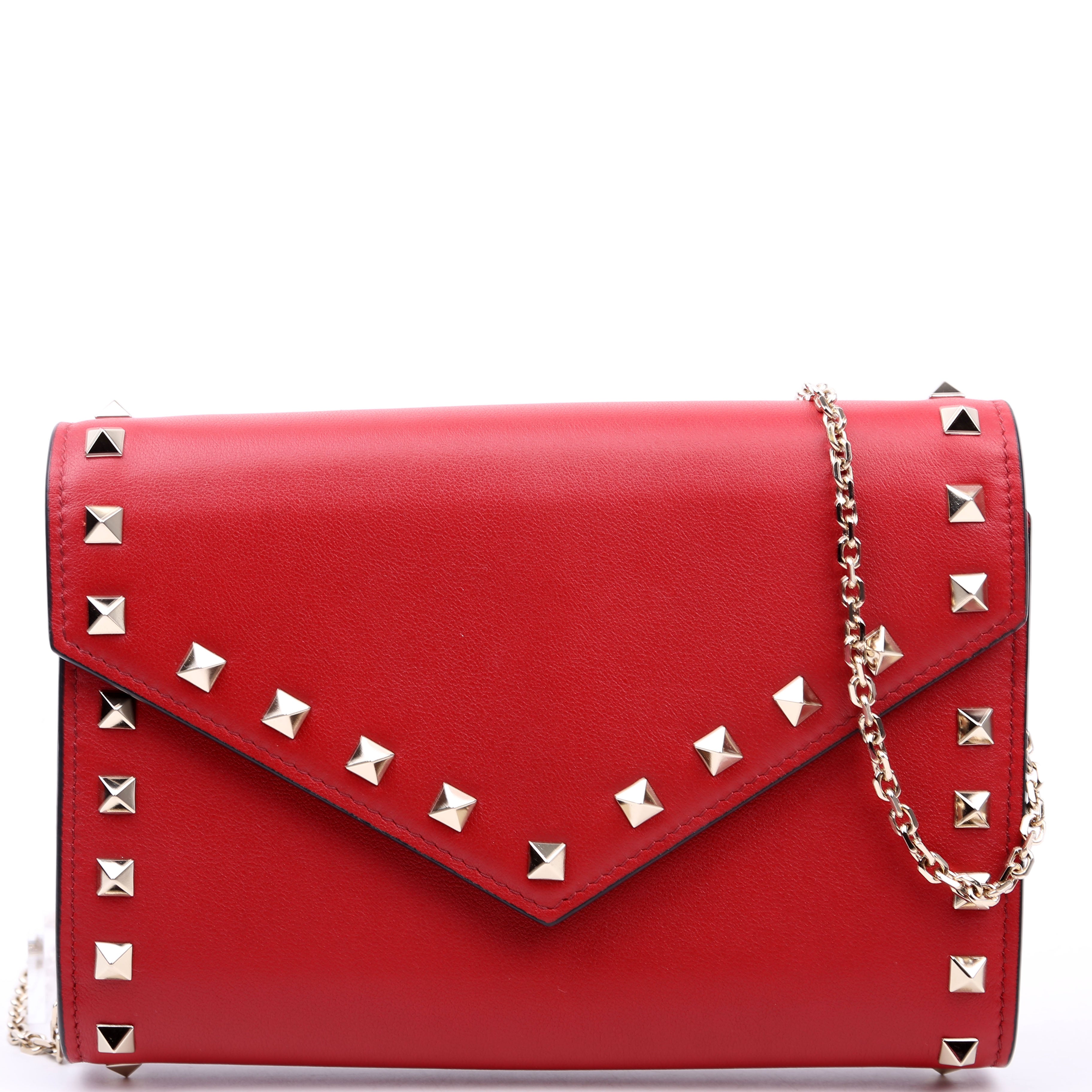 Rockstud Wallet on Chain Red