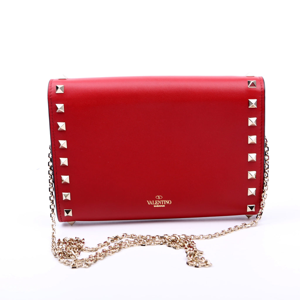 Rockstud Wallet on Chain Red