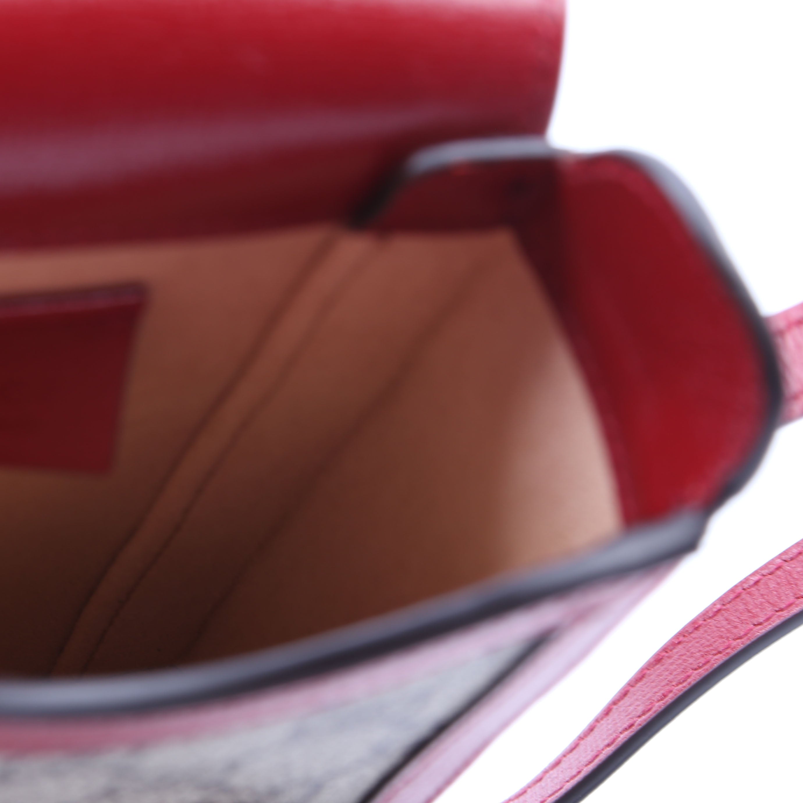 Gucci 625615 Horsebit 1955 GG Supreme Mini Bag Red