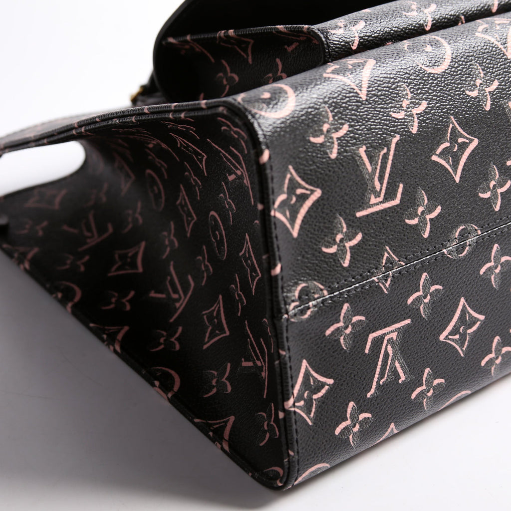 Onthego MM Fall For You Monogram Black/Pink