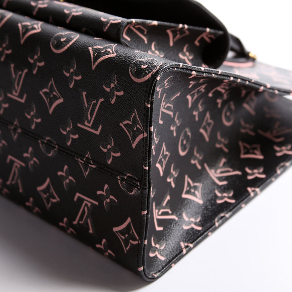 Onthego MM Fall For You Monogram Black/Pink
