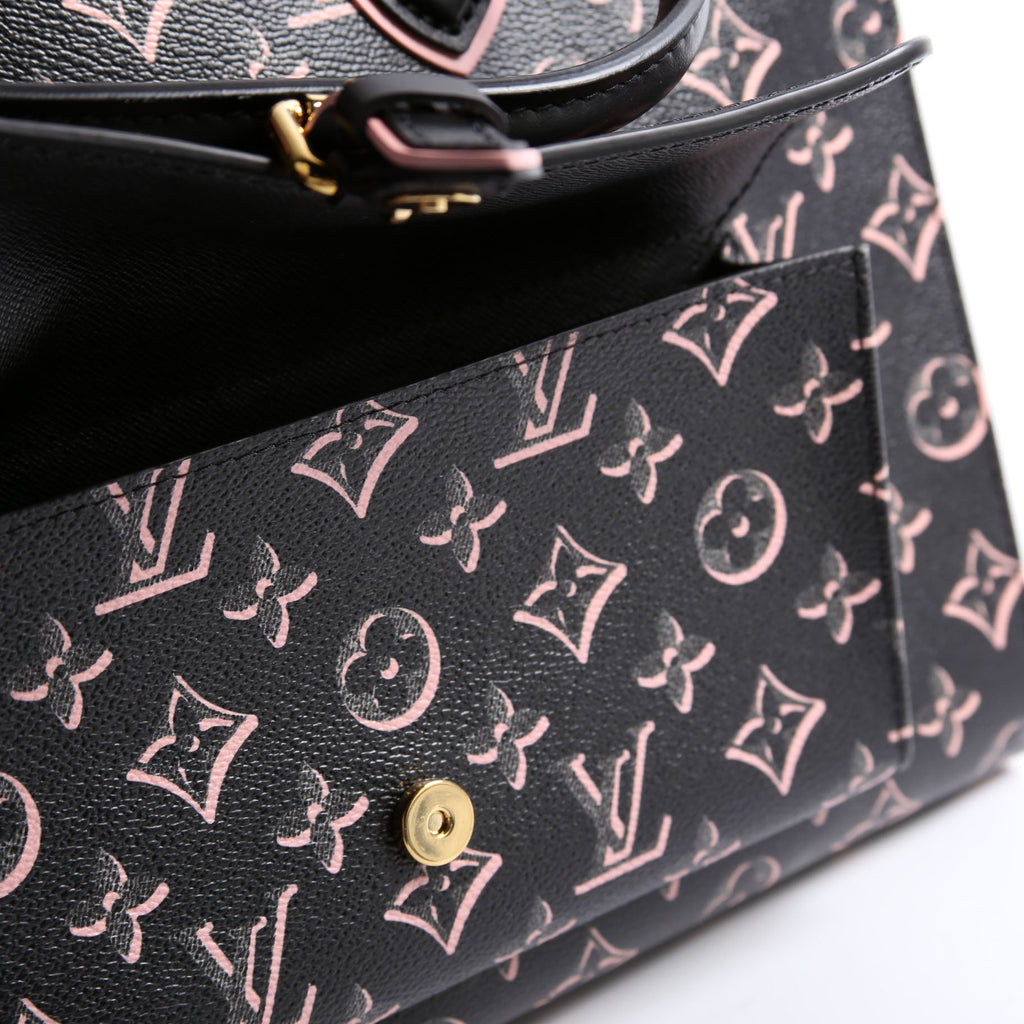 Onthego MM Fall For You Monogram Black/Pink