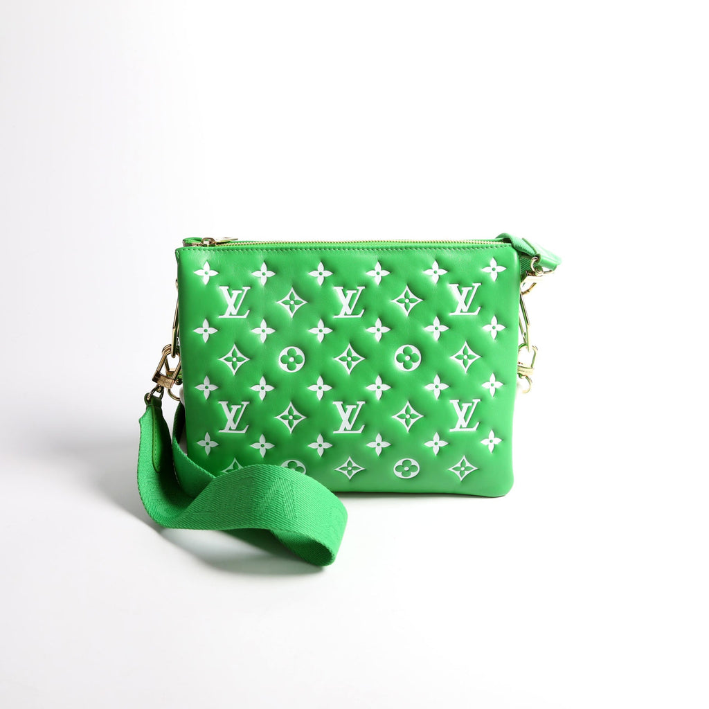 Coussin PM LV Match Lambskin Monogram Green/White