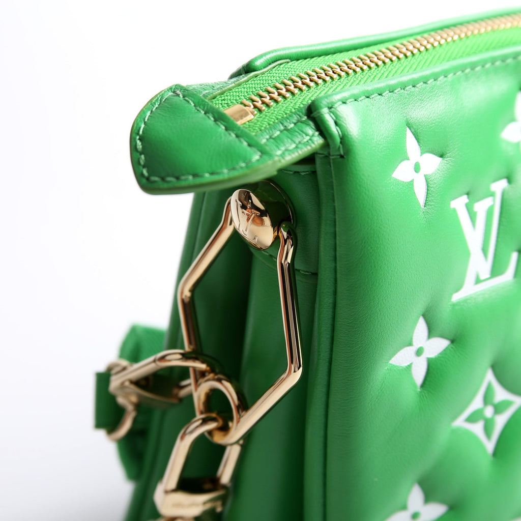 Coussin PM LV Match Lambskin Monogram Green/White