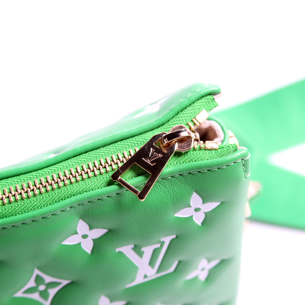 Coussin PM LV Match Lambskin Monogram Green/White