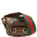 699760 Horsebit 1955 GG Supreme Wallet On Strap Brown