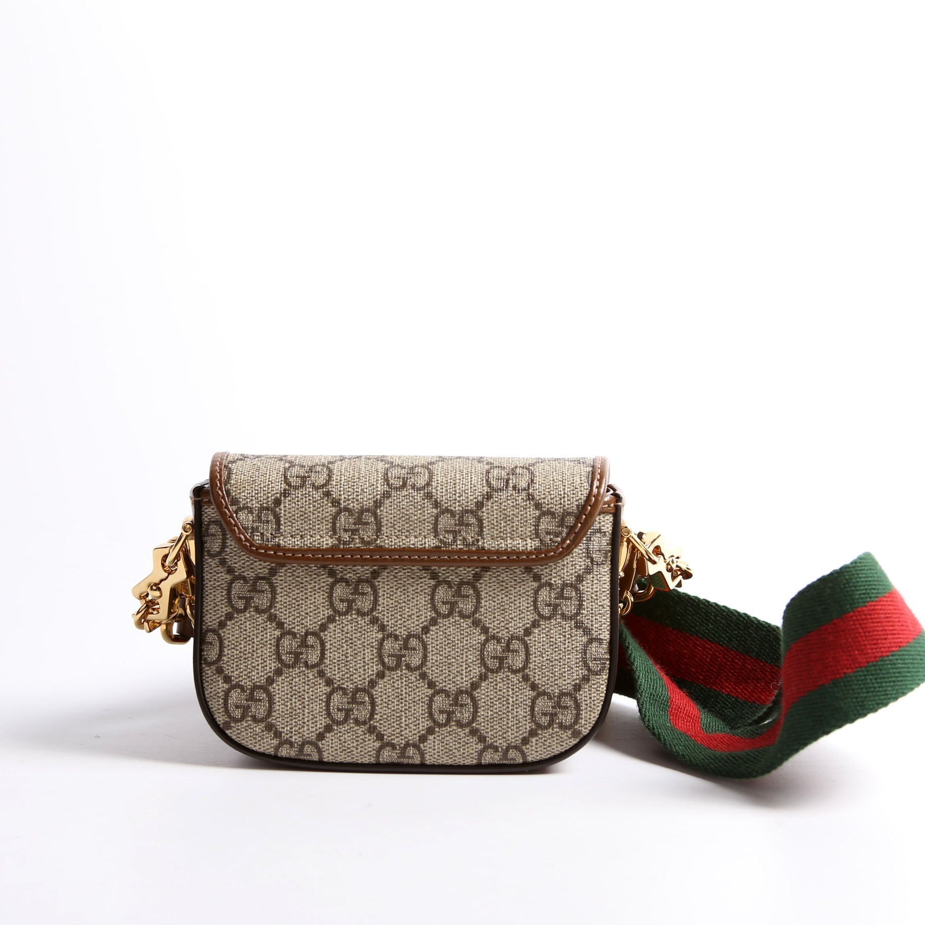 699760 Horsebit 1955 GG Supreme Wallet On Strap Brown