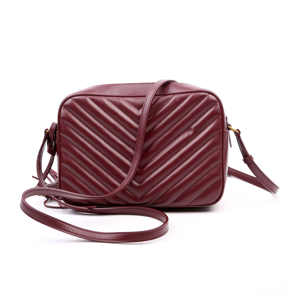 Lou Camera Bag Quilted 612544 Burgundy