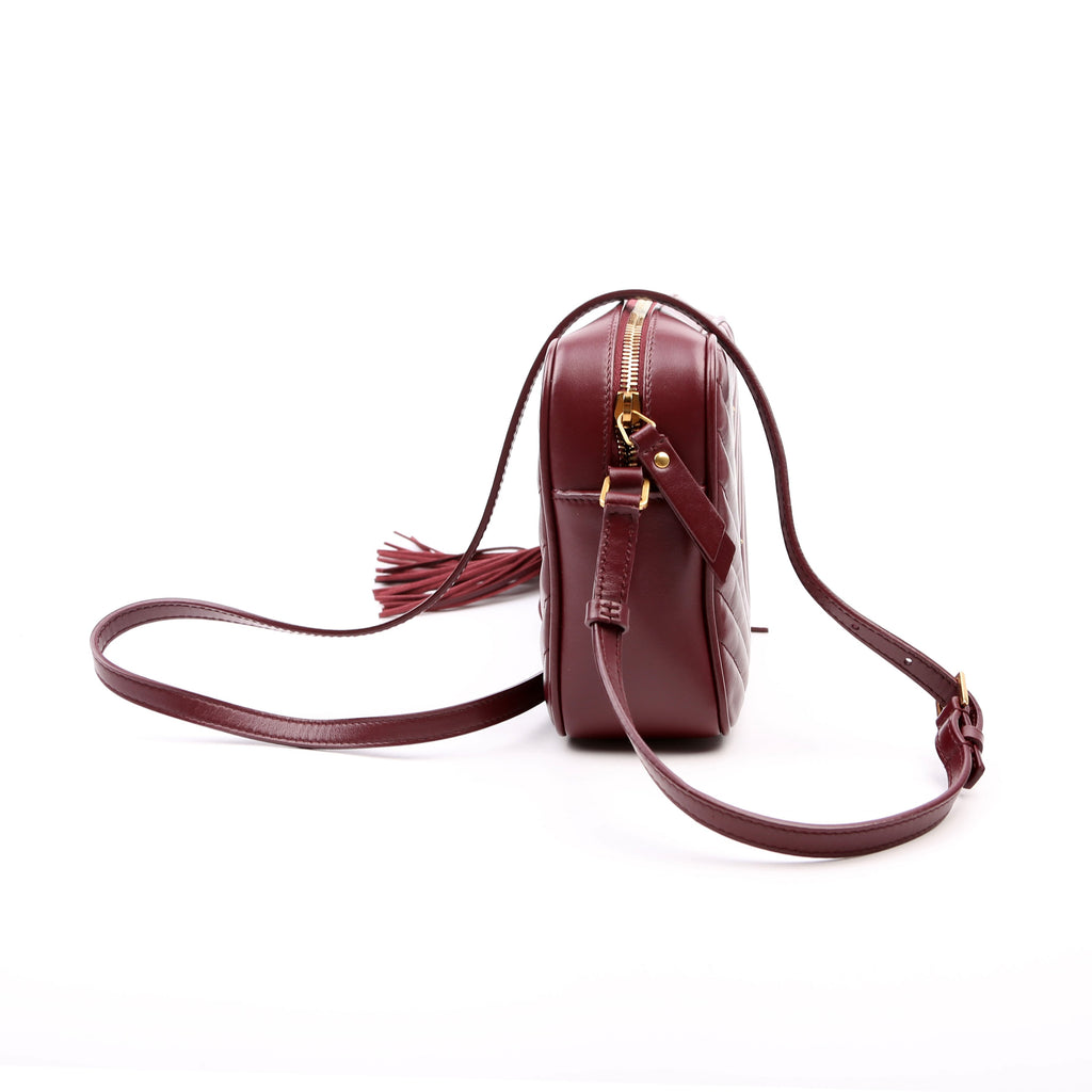 Lou Camera Bag Quilted 612544 Burgundy