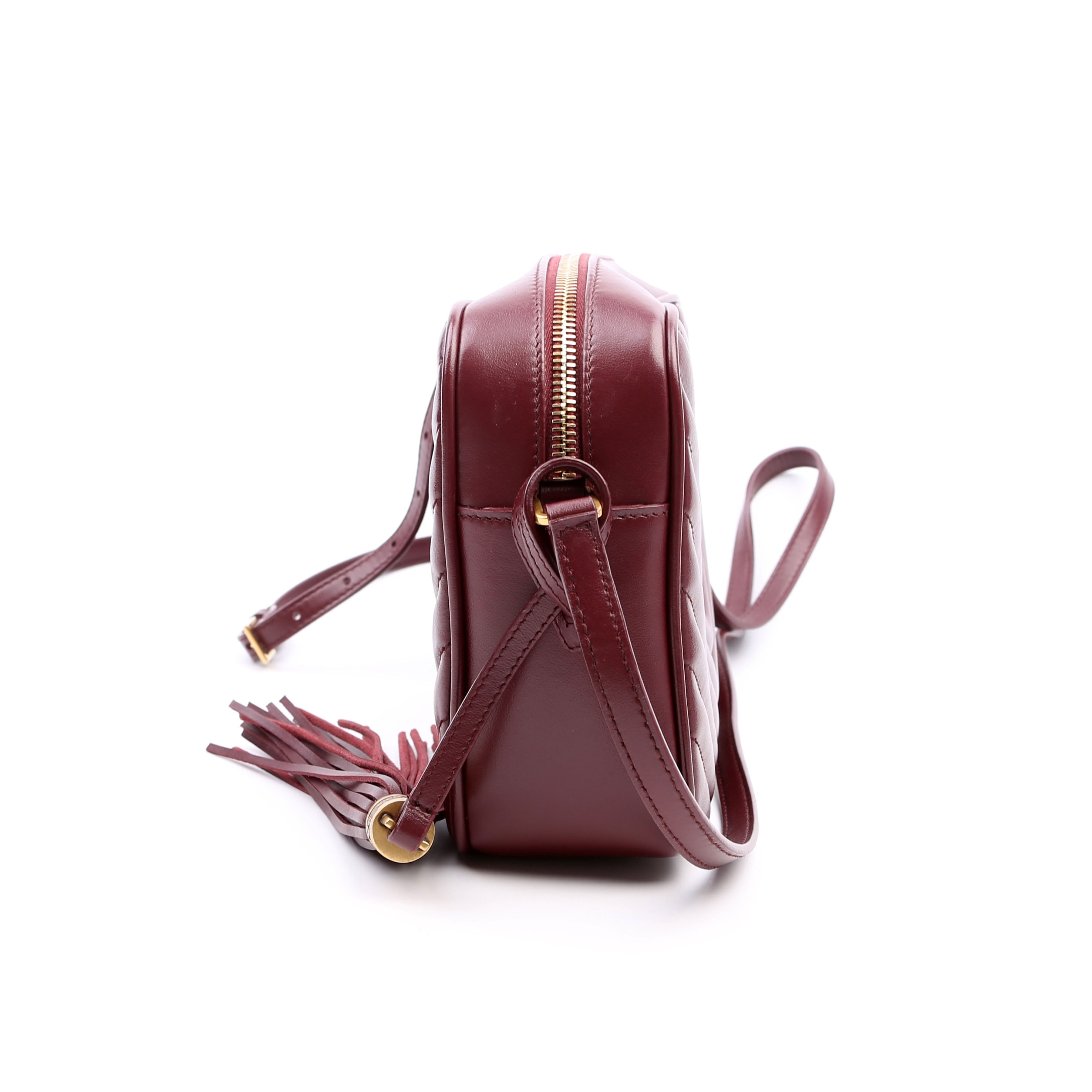Lou Camera Bag Quilted 612544 Burgundy