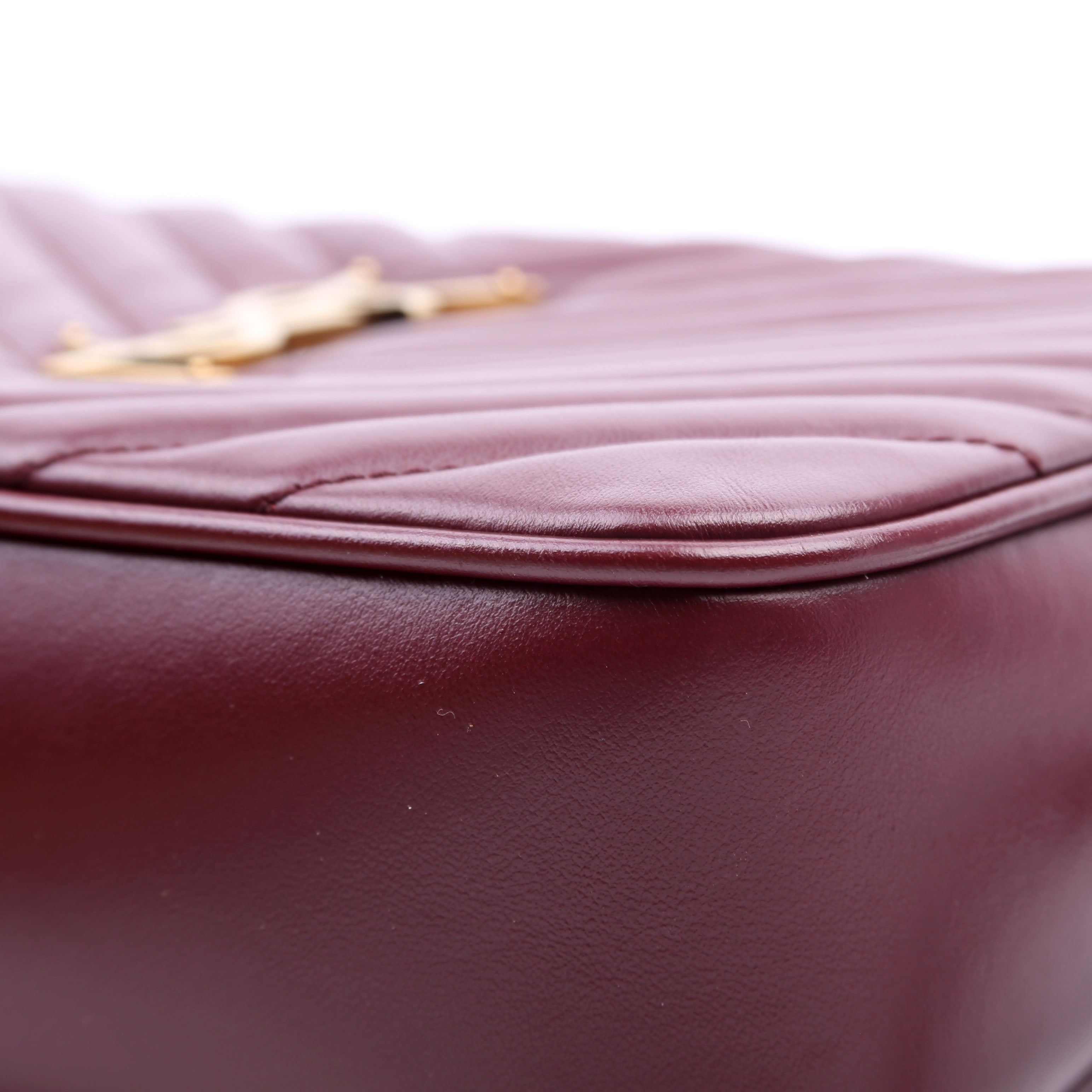 Lou Camera Bag Quilted 612544 Burgundy