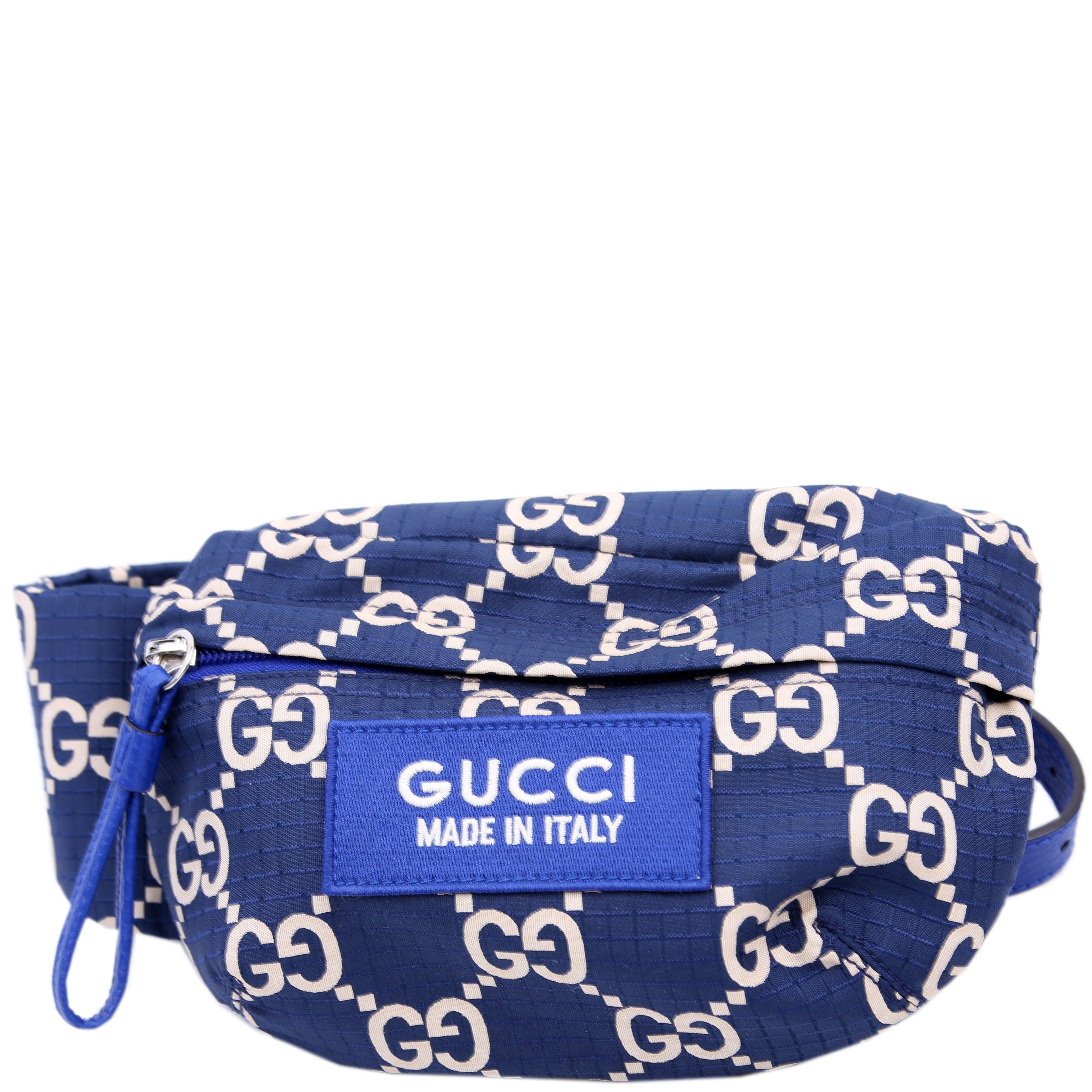 Gucci 767934 Ripstop Nylon Belt Bag Blue