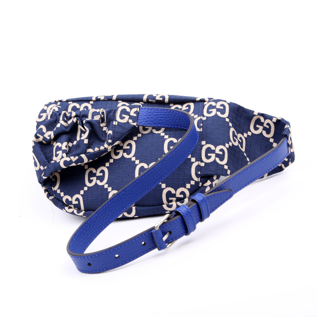 Gucci 767934 Ripstop Nylon Belt Bag Blue