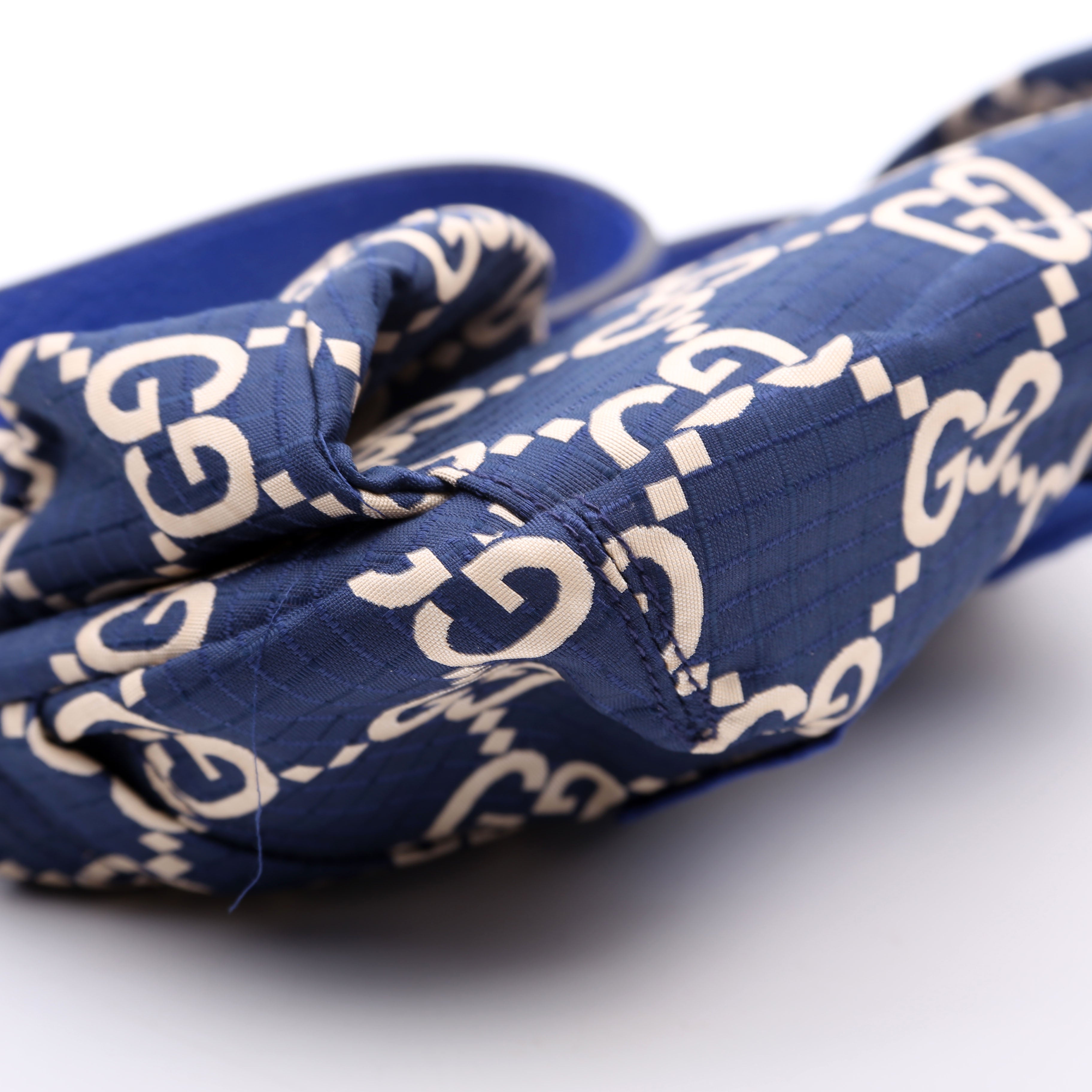 Gucci 767934 Ripstop Nylon Belt Bag Blue