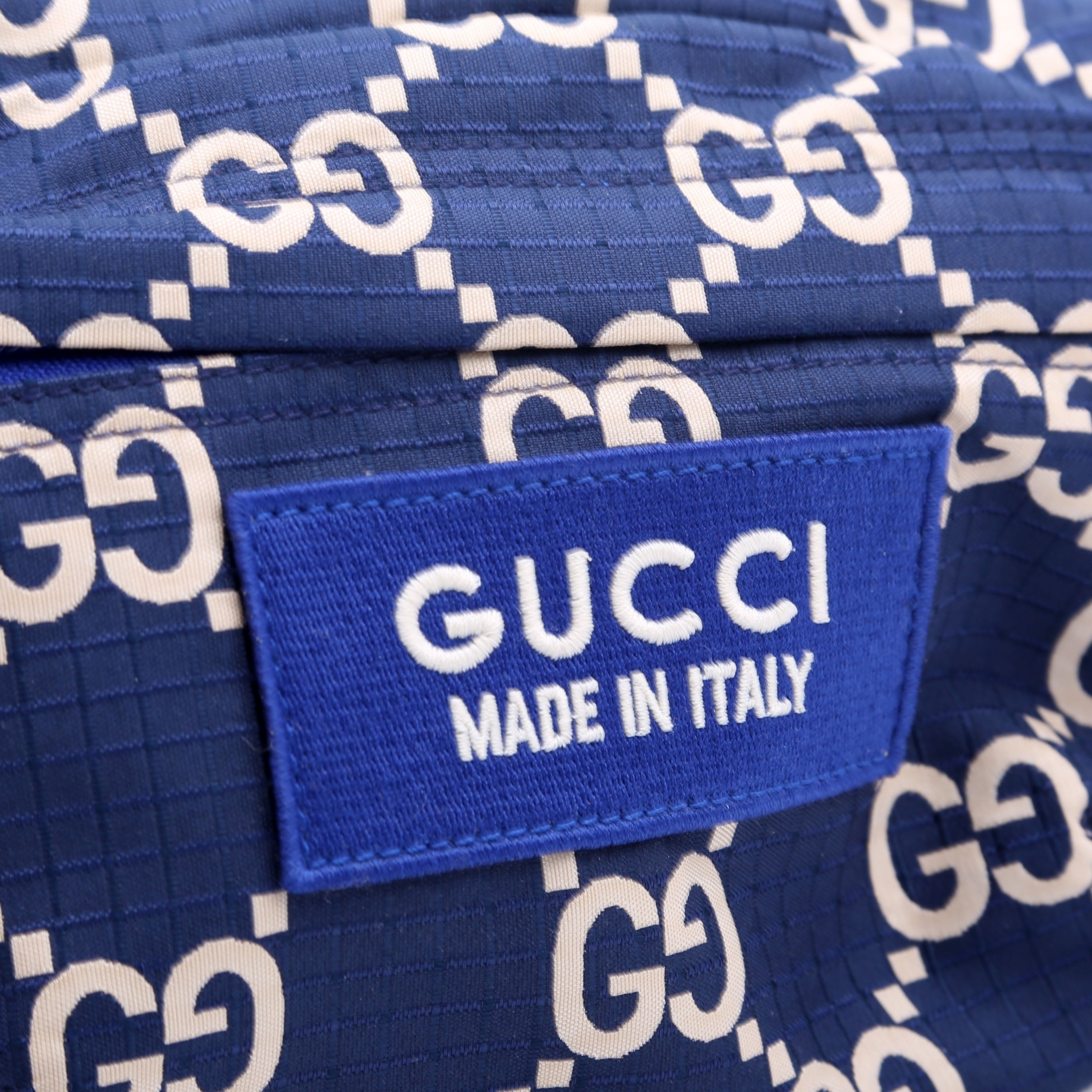 Gucci 767934 Ripstop Nylon Belt Bag Blue