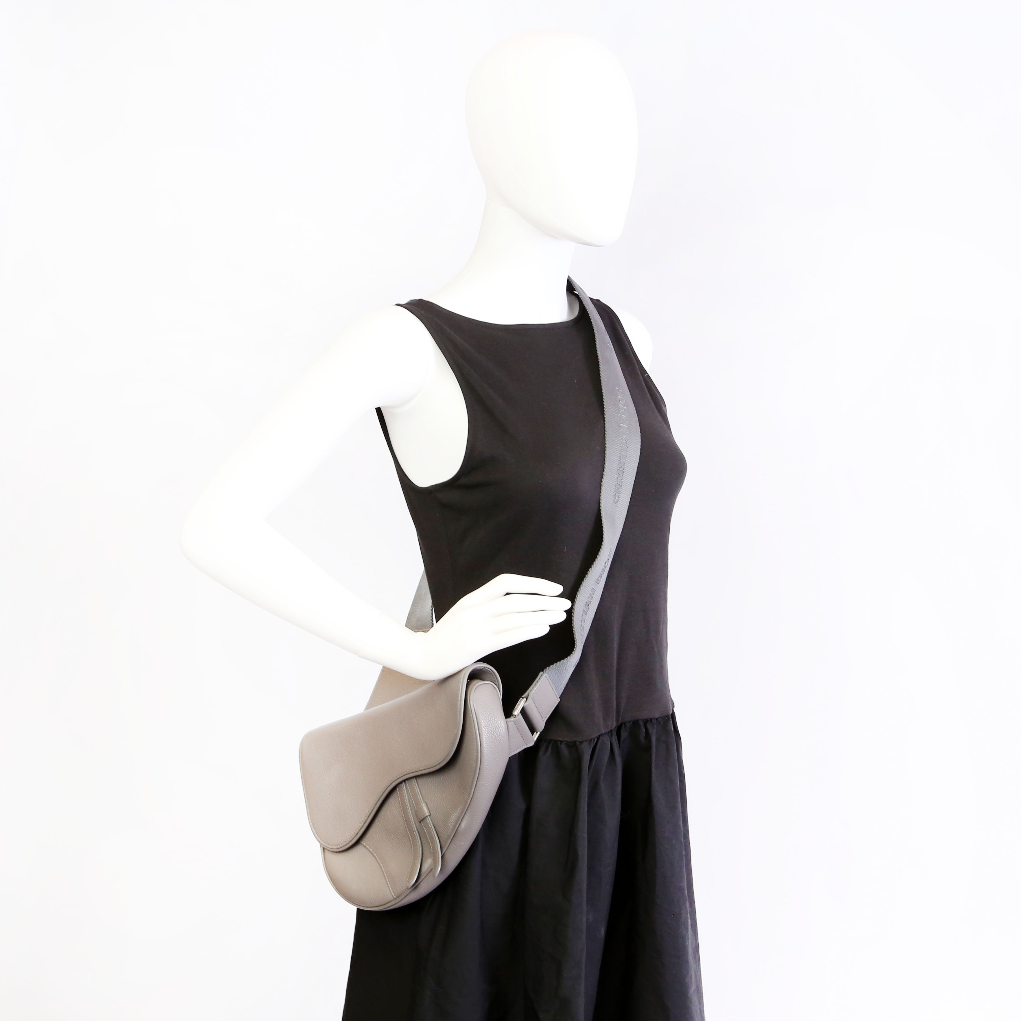 Saddle Bag Mens Sling Grey